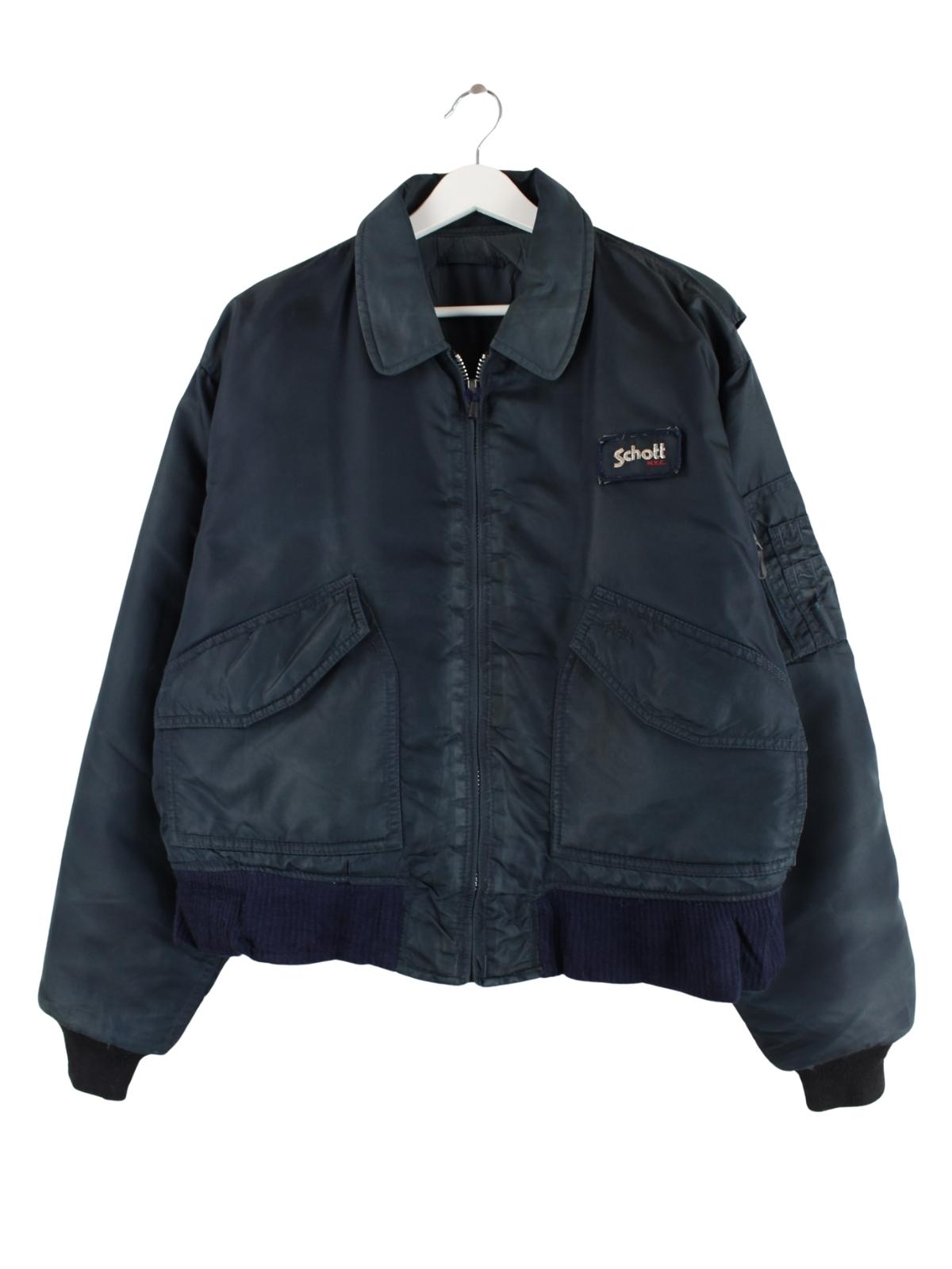 Schott 90s CWU-R ネイビー L Schott ショット CWU-R ミリタリー フライトジャケット メンズL