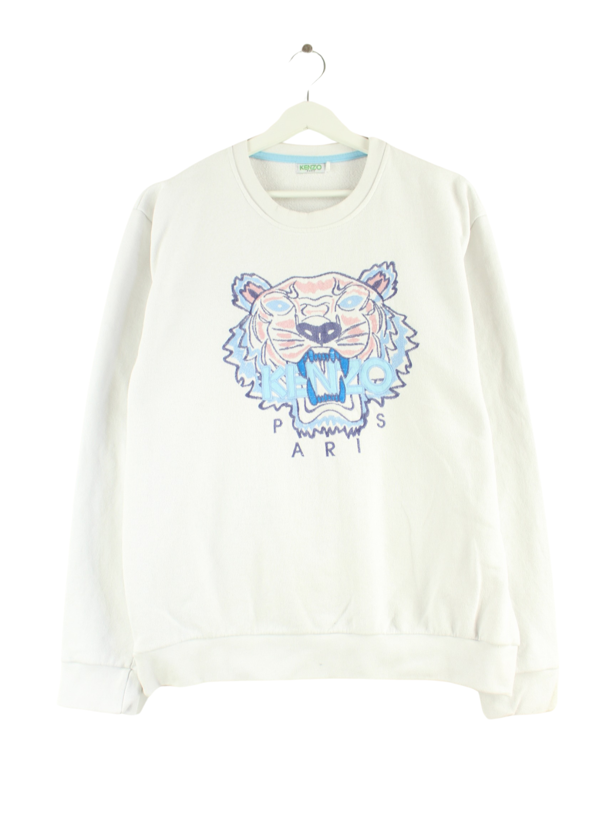 Kenzo 90s Vintage Embroidered Sweater White M Peeces