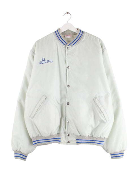 Vintage 90s Steve Varsity Jacke Türkis XL