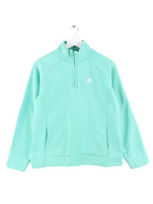 Adidas Damen Half Zip Sweater Grün L