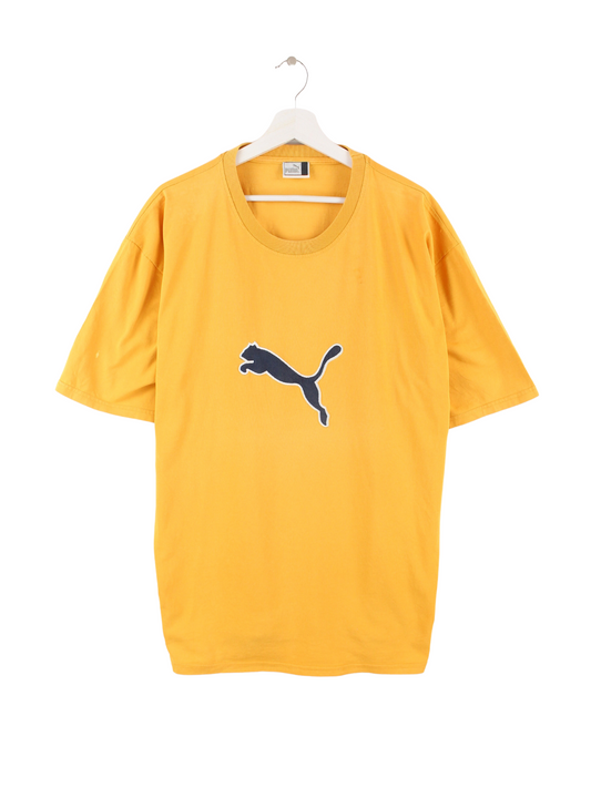 Puma Embroidered T-Shirt Gelb XXL