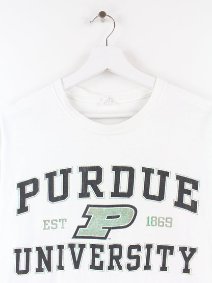 Anvil Purdue University T-Shirt Weiß M