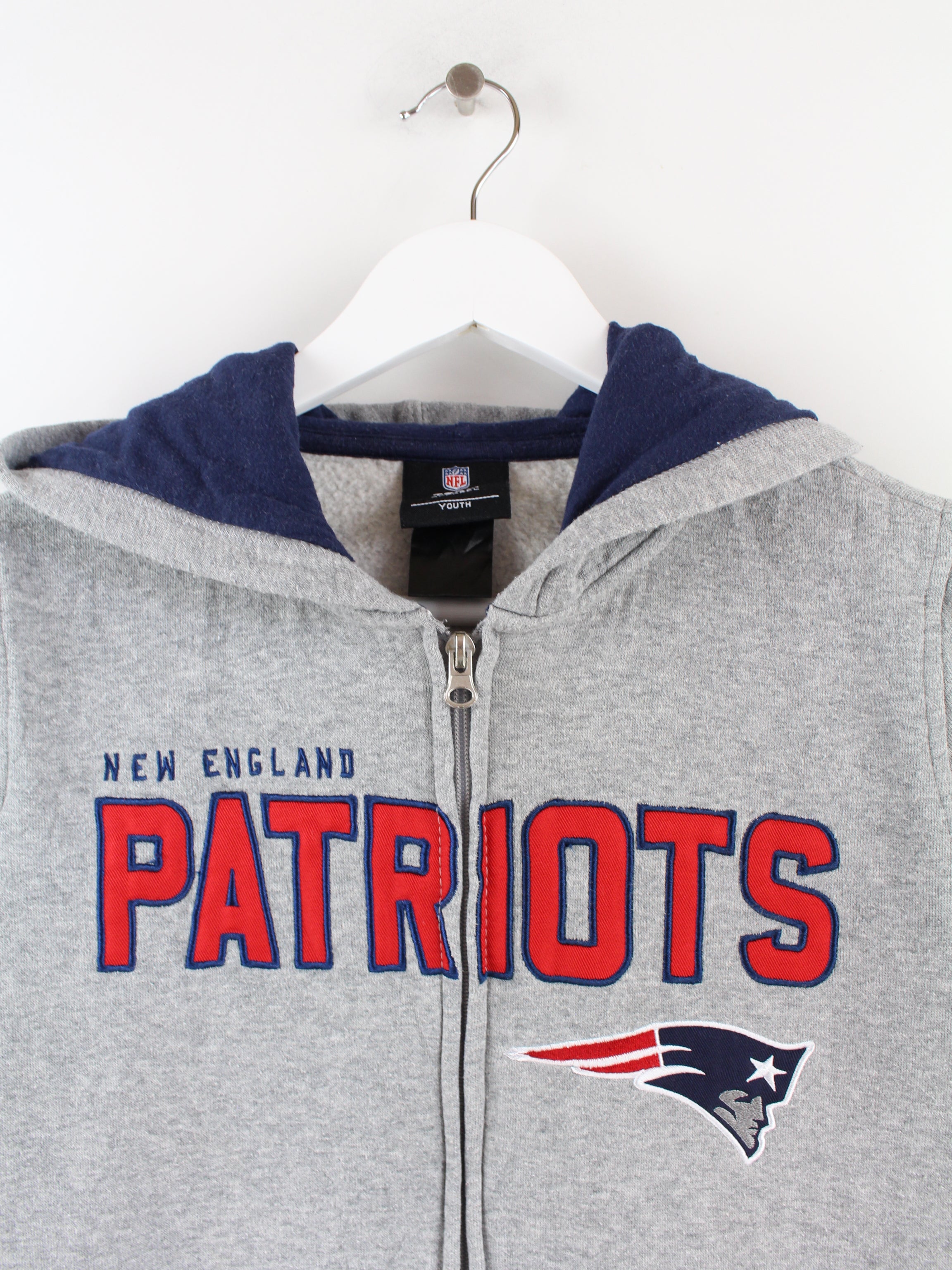 Gray hot sale patriots hoodie