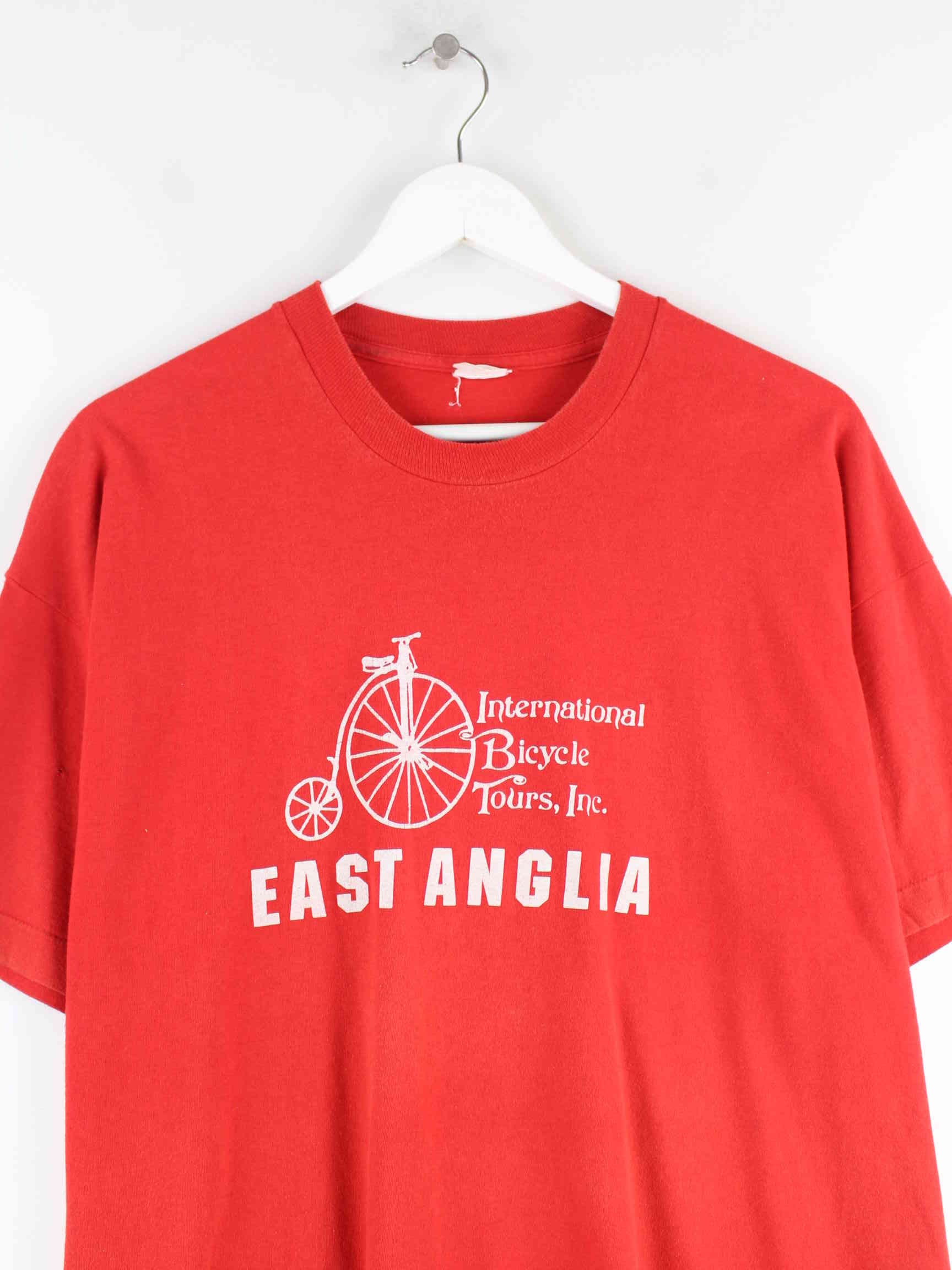 Vintage East Anglia Print Single Stitch T-Shirt Rot L (detail image 1)