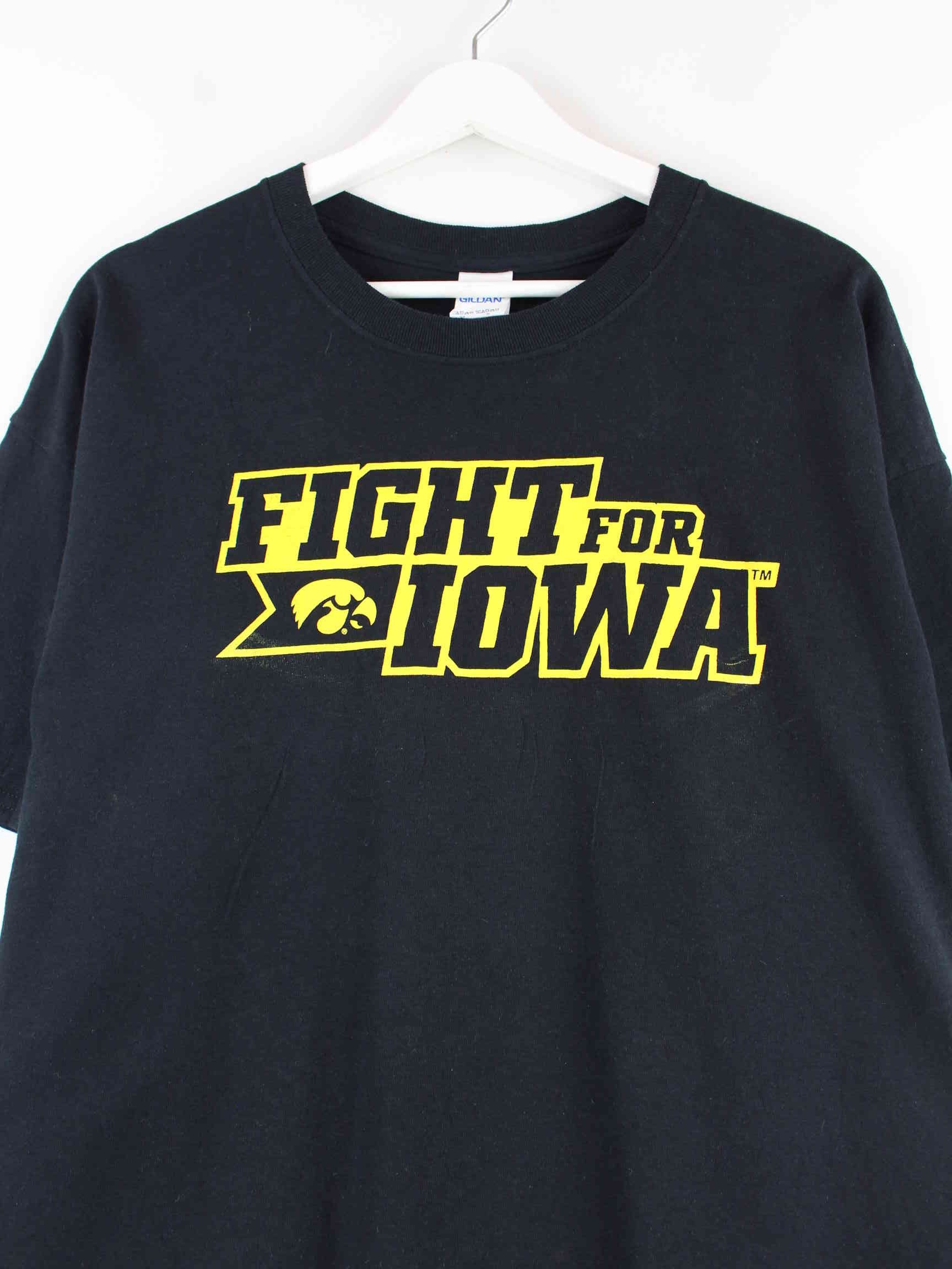 Gildan Fight For Iowa Print T-Shirt Schwarz XL (detail image 1)