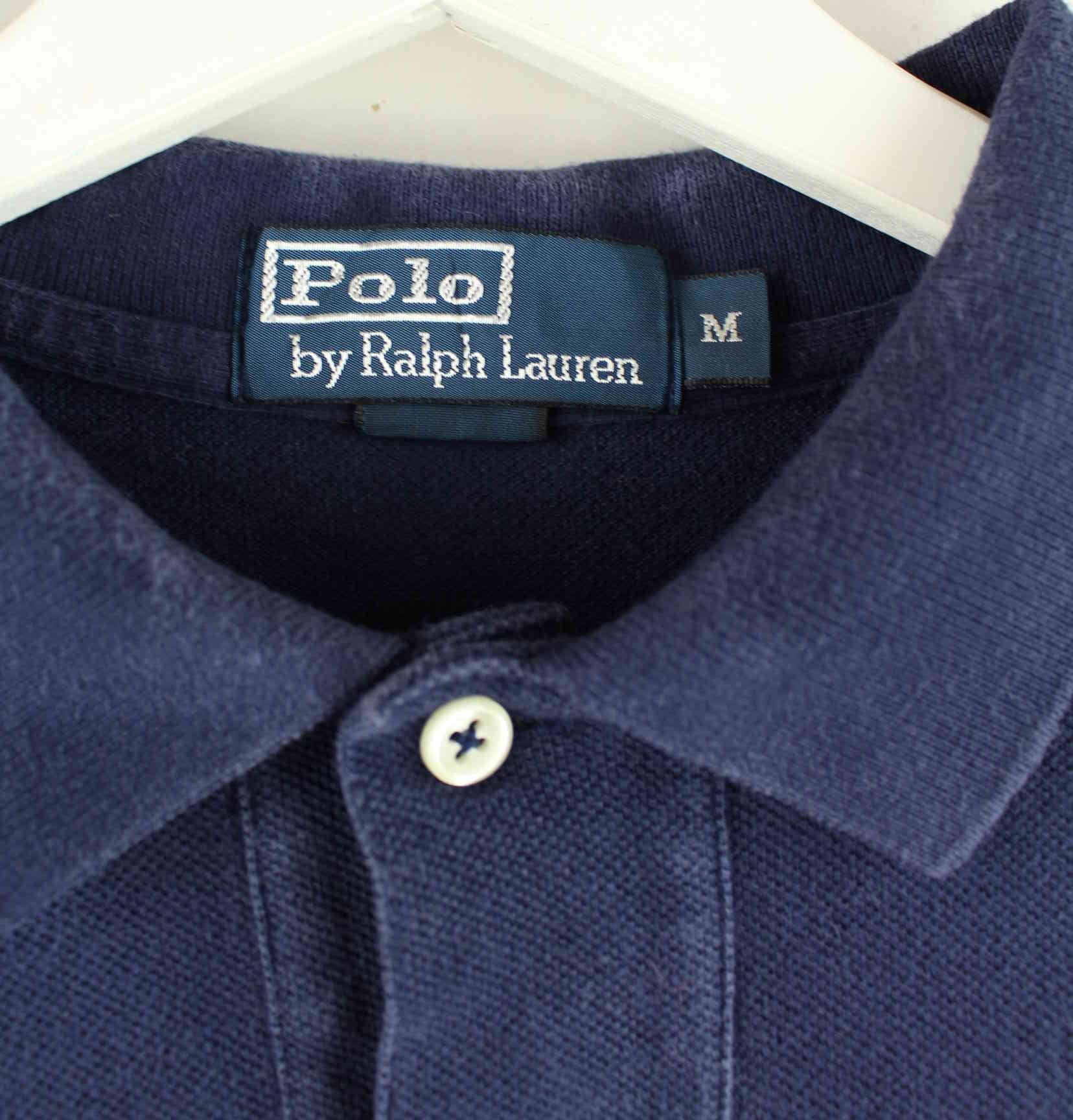 Ralph Lauren Langarm Polo Blau M (detail image 2)