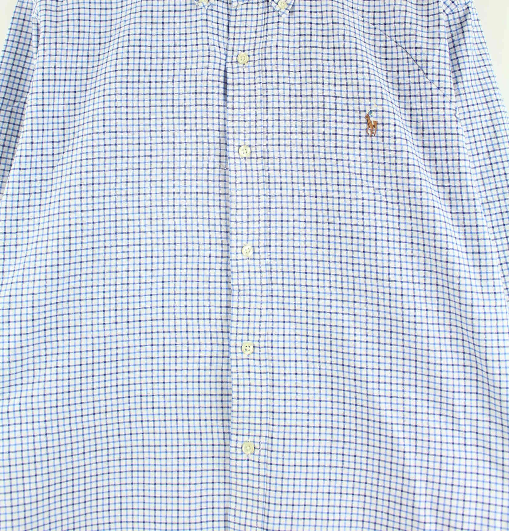 Ralph Lauren Classic Fit Checked Hemd Blau XL (detail image 1)