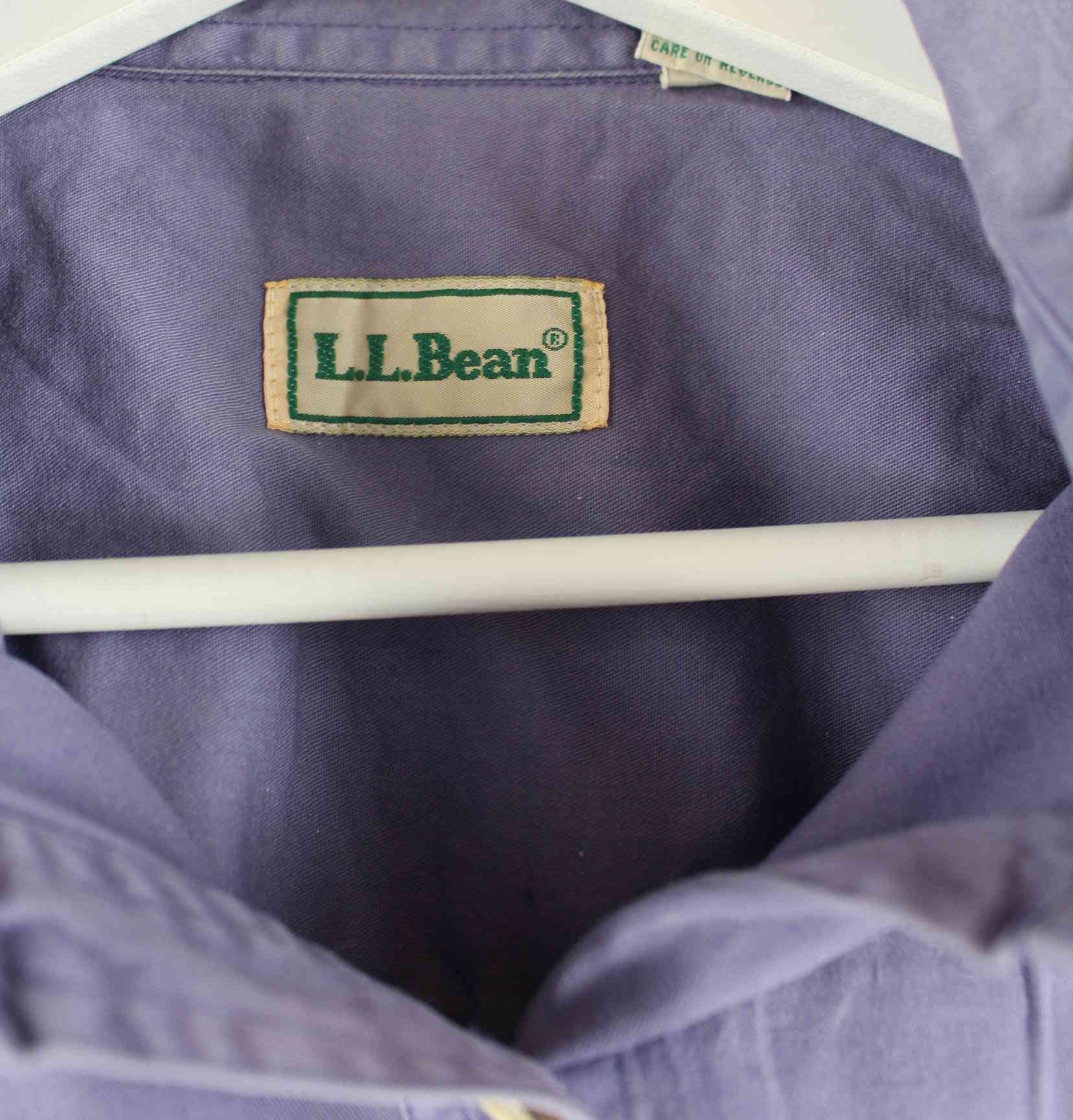LL Bean 90s Vintage Hemd Lila L (detail image 3)