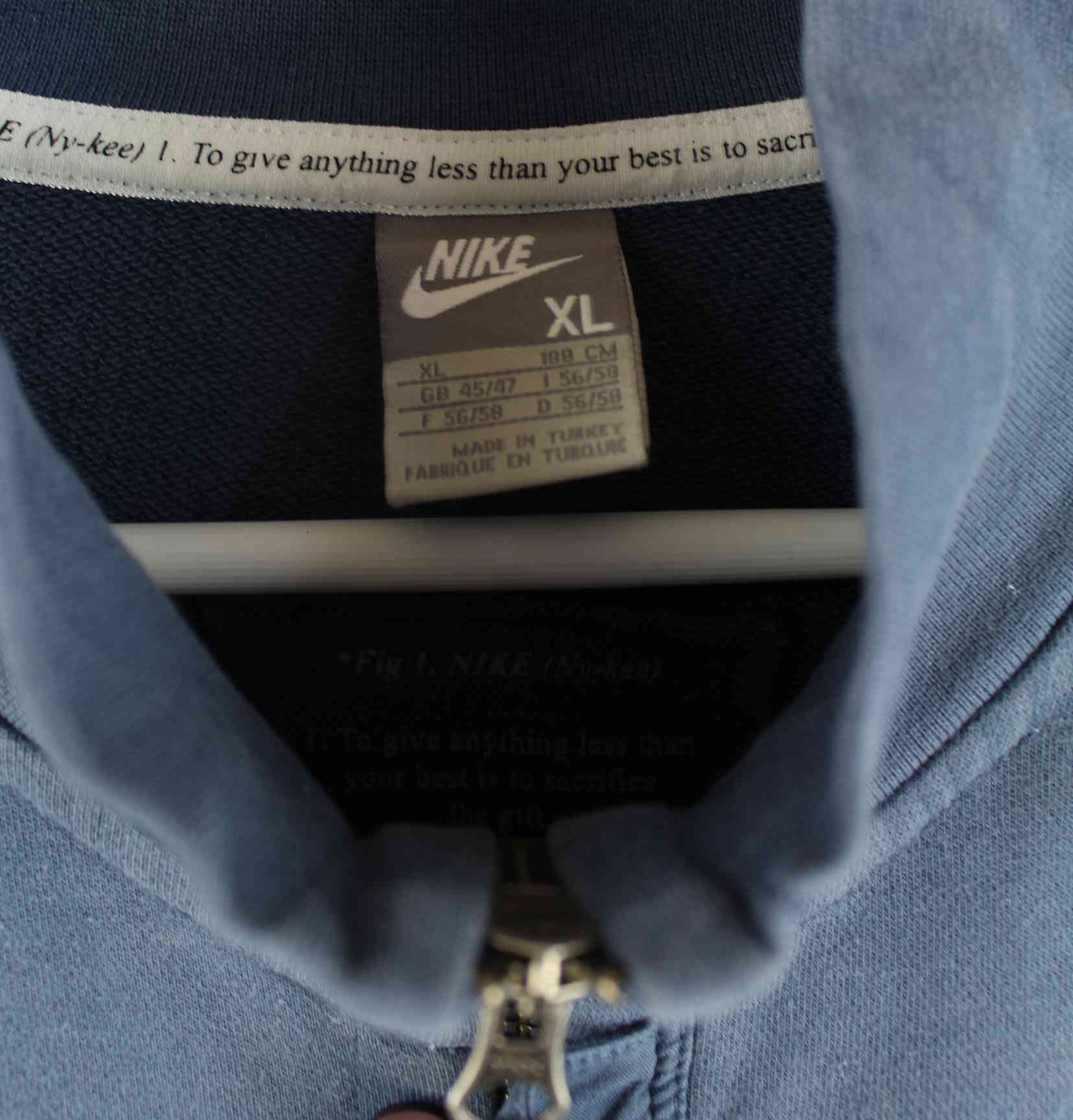 Nike y2k Print Sweatjacke Blau XL (detail image 2)