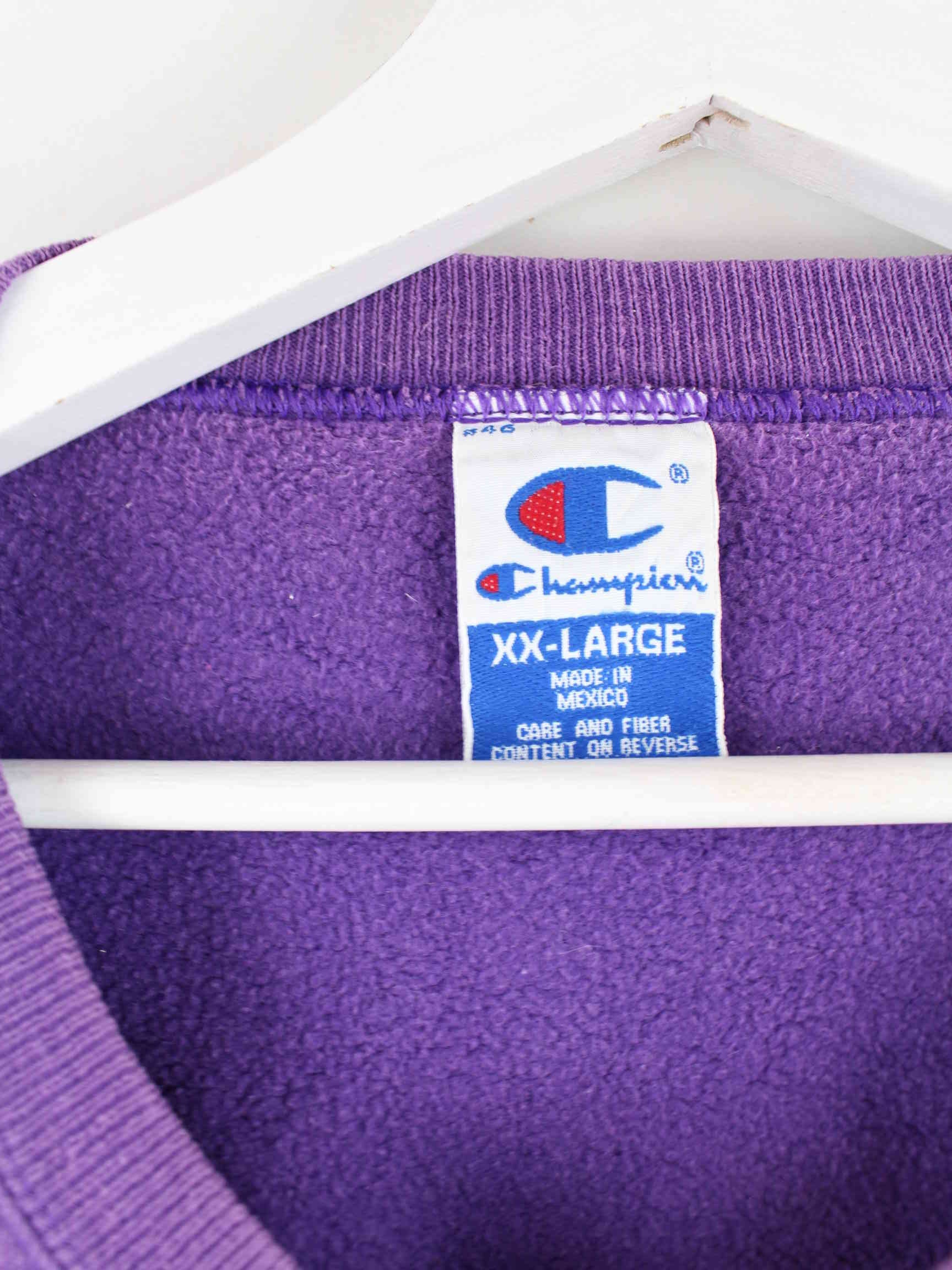 Champion 90s Vintage Sweater Lila XXL (detail image 2)