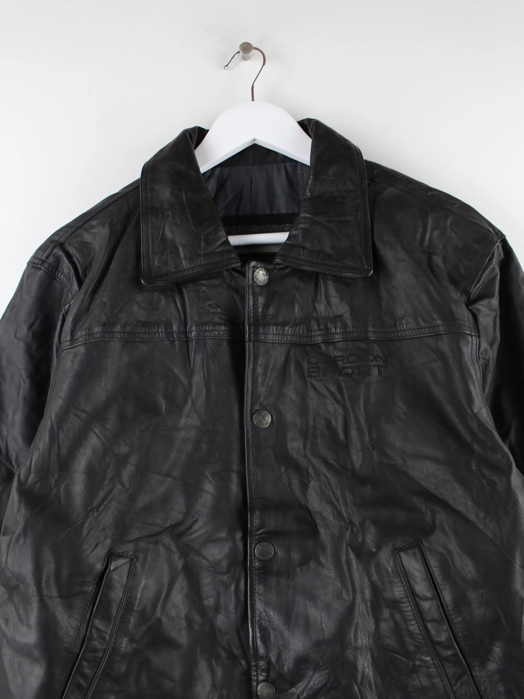 Cordon Sport 00s Leder Jacke Schwarz L – Peeces