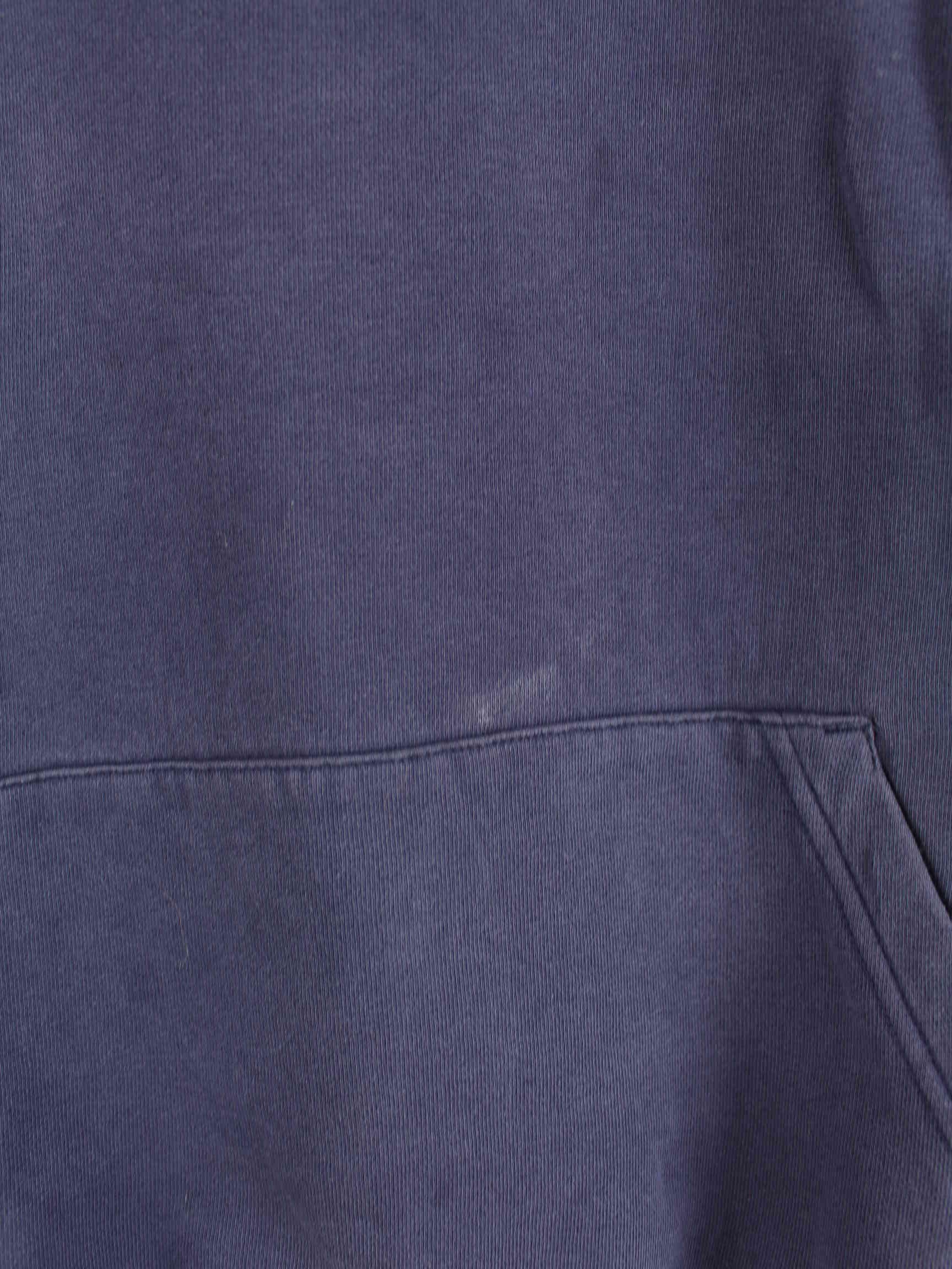 Ralph Lauren 90s Vintage Half Zip Hoodie Blau M (detail image 2)
