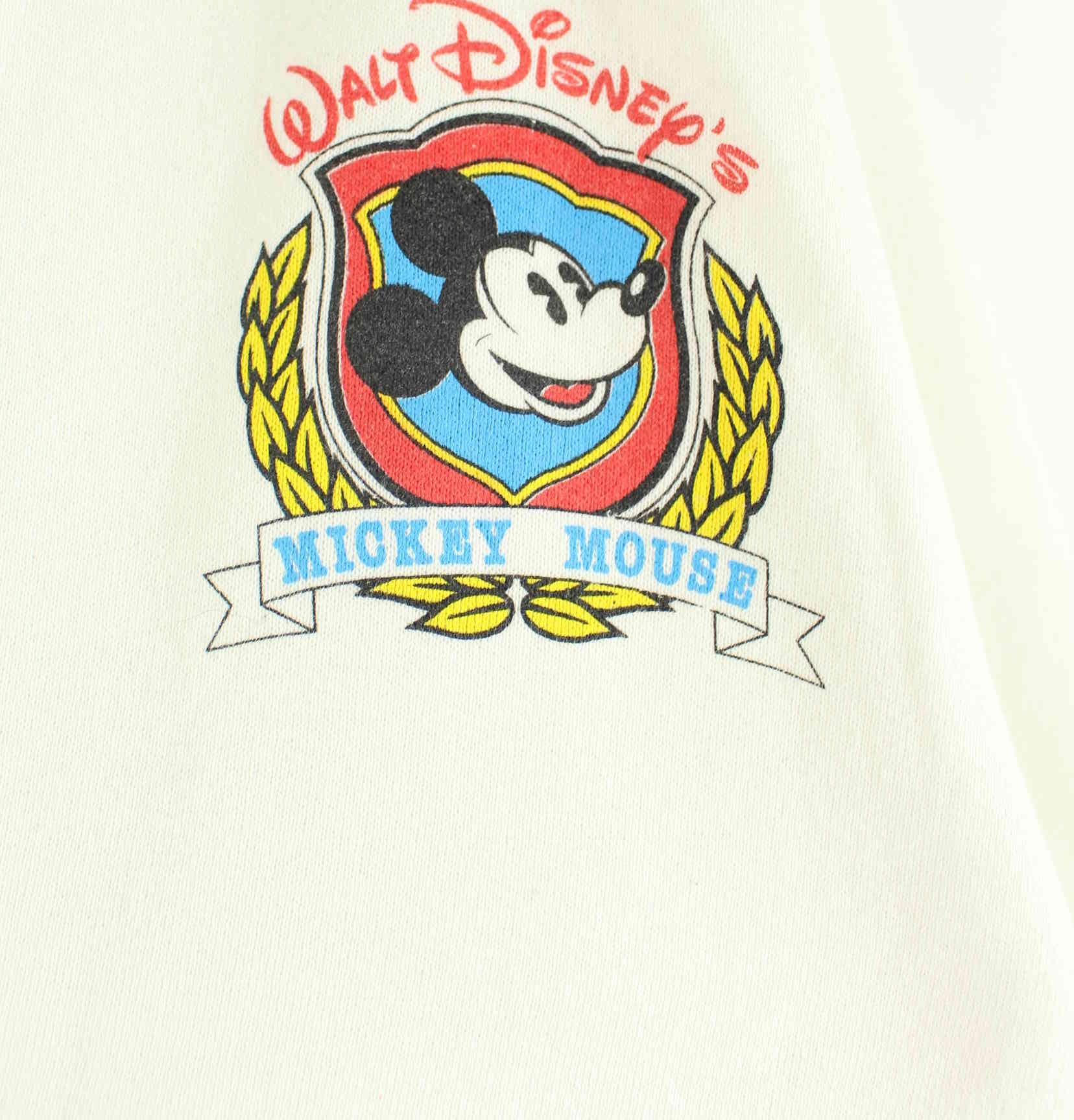 Discus Athletic 90s Vintage Mickey Mouse Sweatjacke Weiß XL (detail image 2)