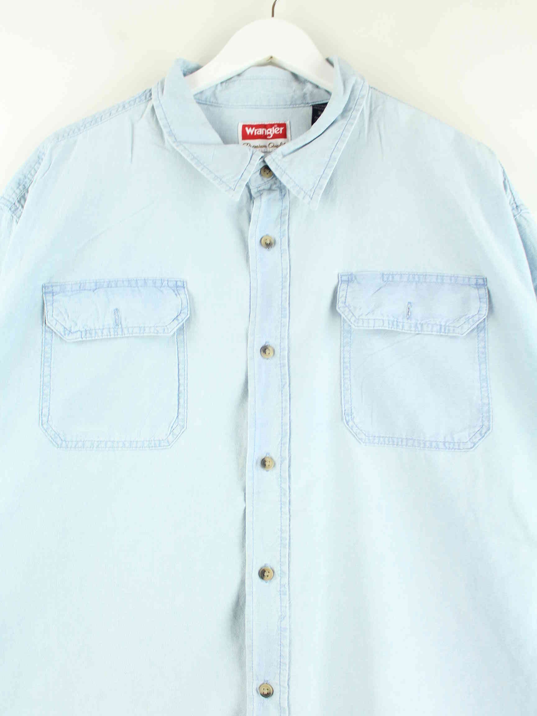 Wrangler Jeans Kurzarm Hemd Blau 3XL (detail image 1)