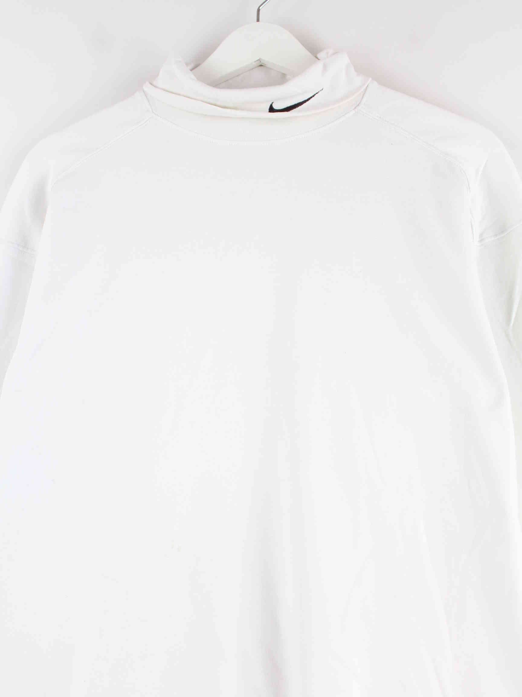 Nike 90s Vintage Turtle Neck Sweatshirt Weiß M (detail image 1)