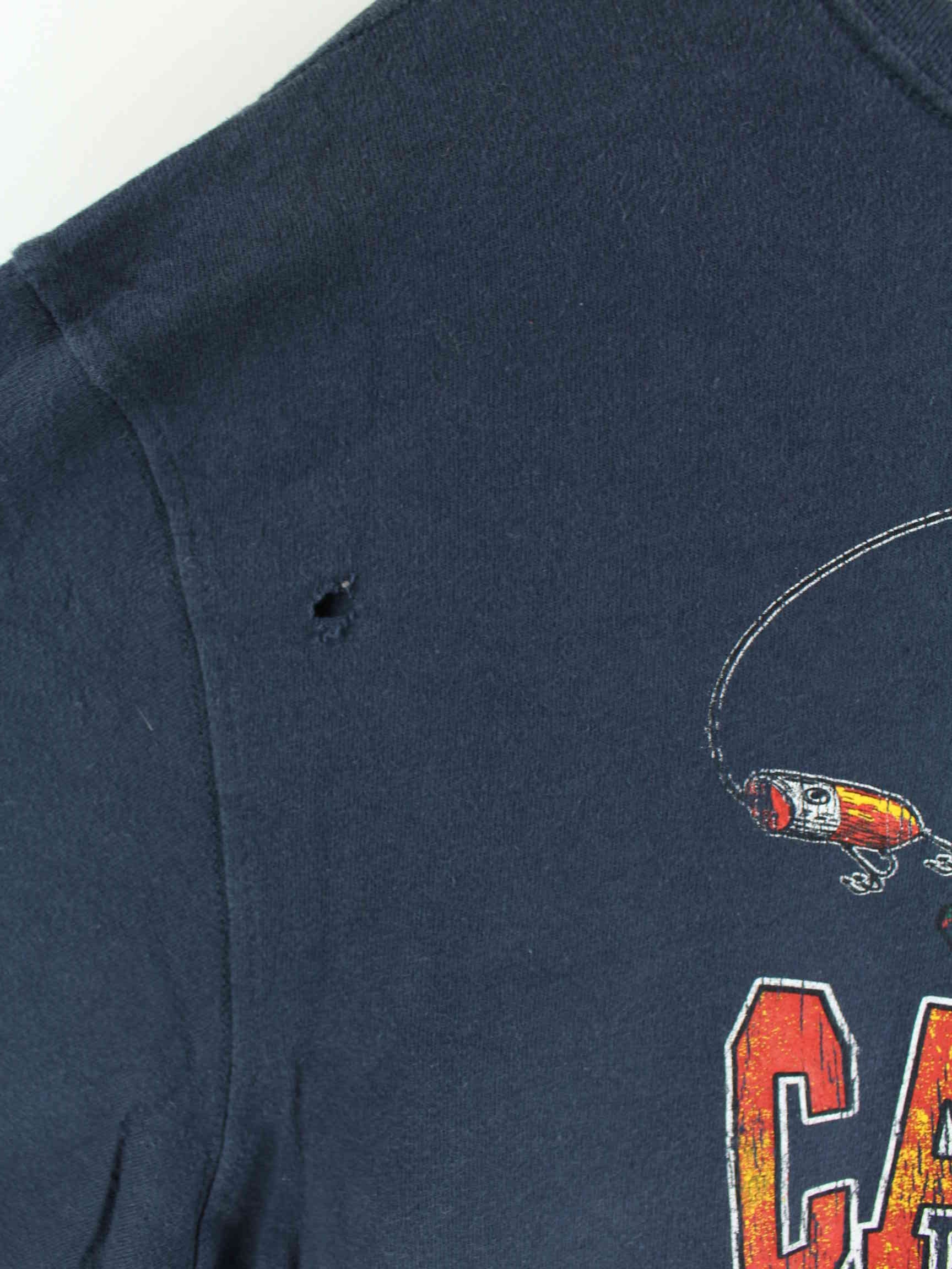 Carhartt Fishing Print T-Shirt Blau XXL (detail image 2)