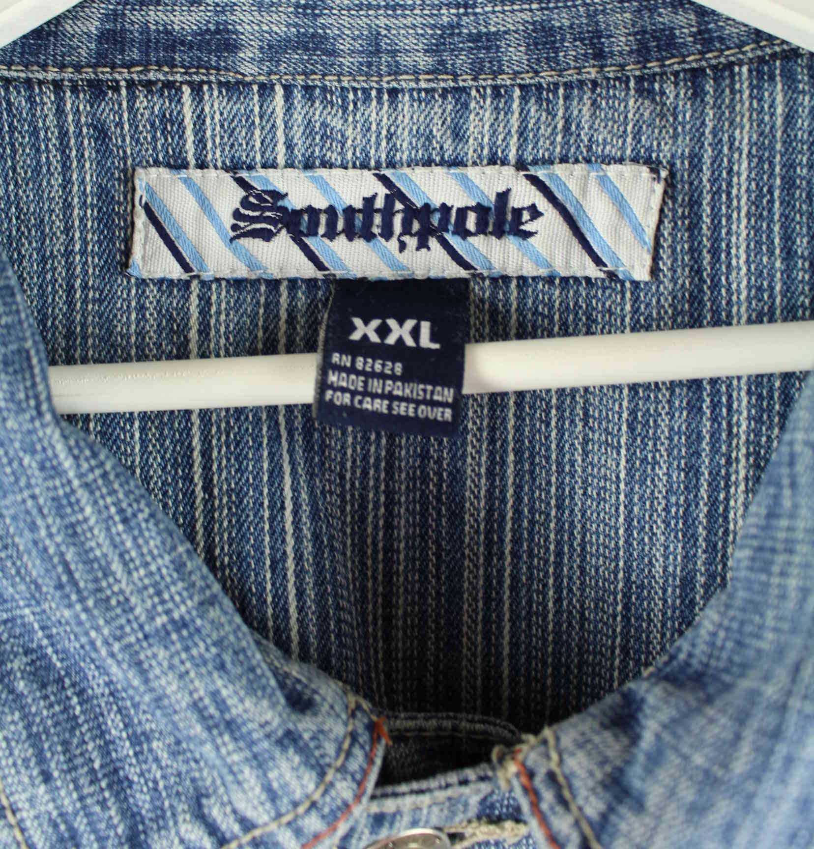 Southpole 90s Vintage Denim Jacke Blau XXL (detail image 2)