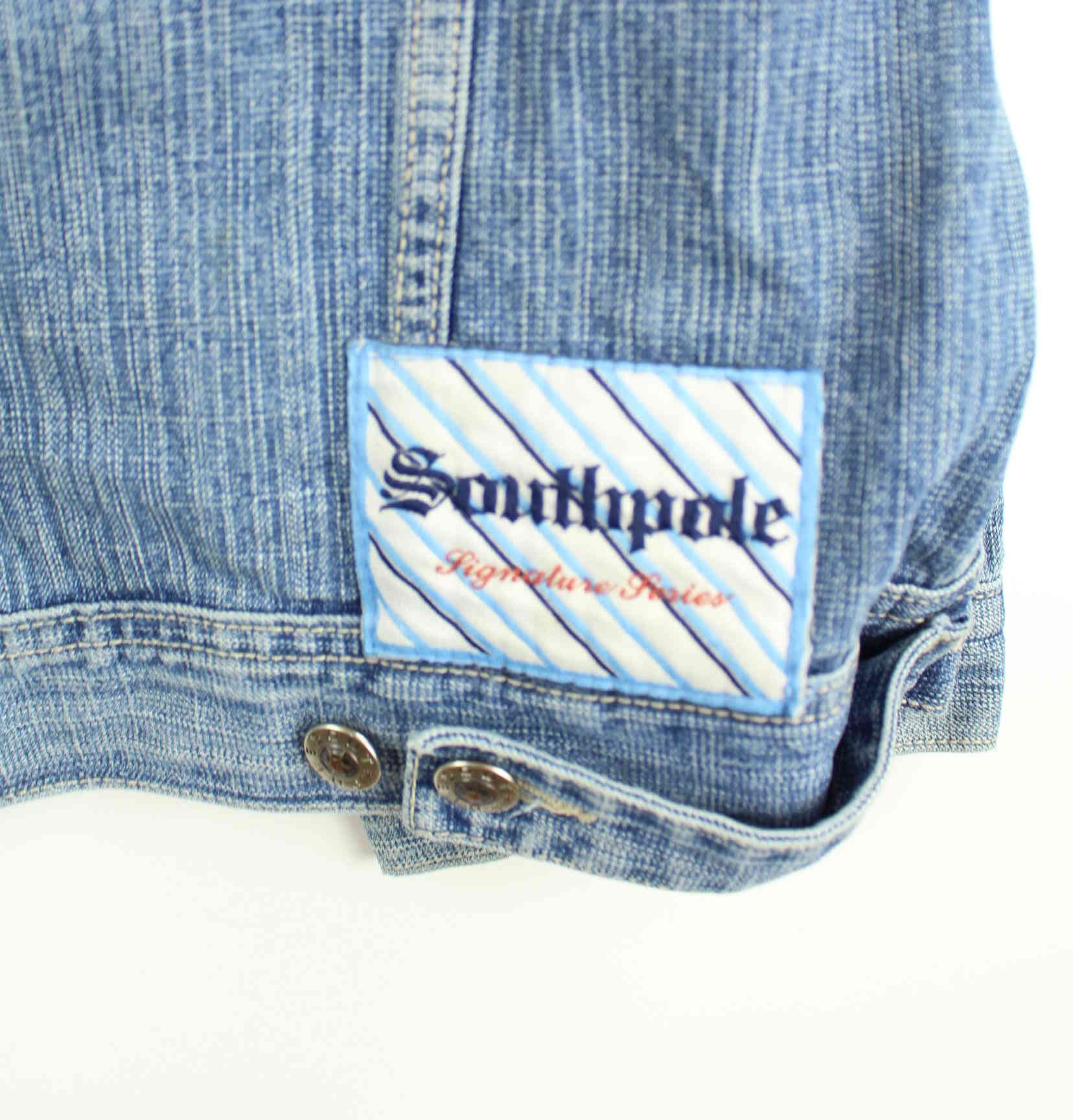 Southpole 90s Vintage Denim Jacke Blau XXL (detail image 3)