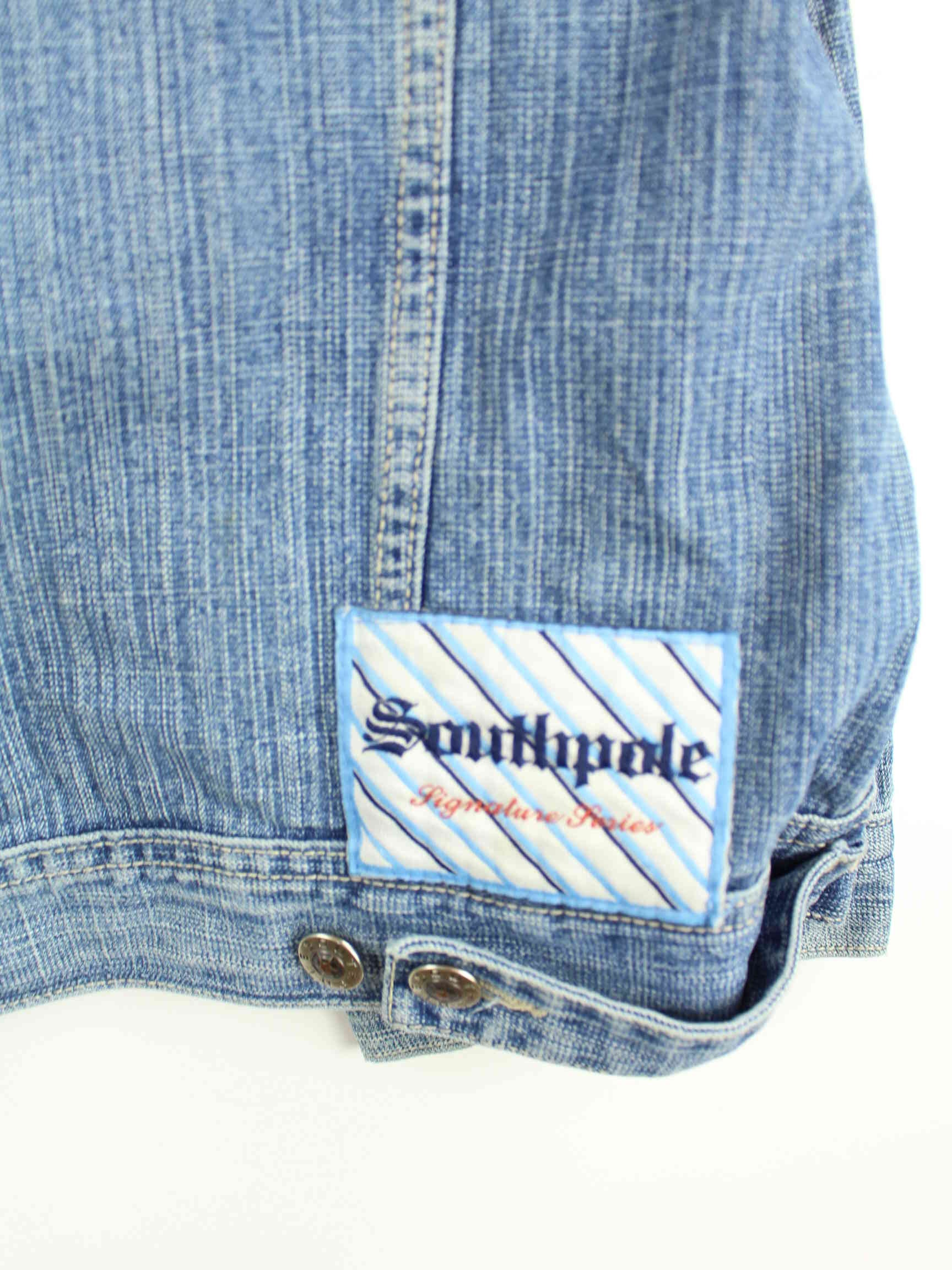 Southpole 90s Vintage Denim Jacke Blau XXL (detail image 3)