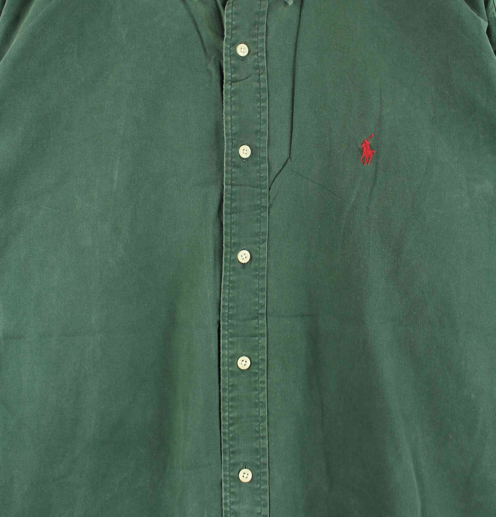 Ralph Lauren 90s Vintage Blake Faded Hemd Grün XL (detail image 1)
