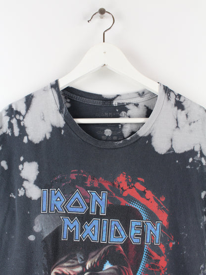 Iron Maiden Acid Washed T-Shirt Grau XL