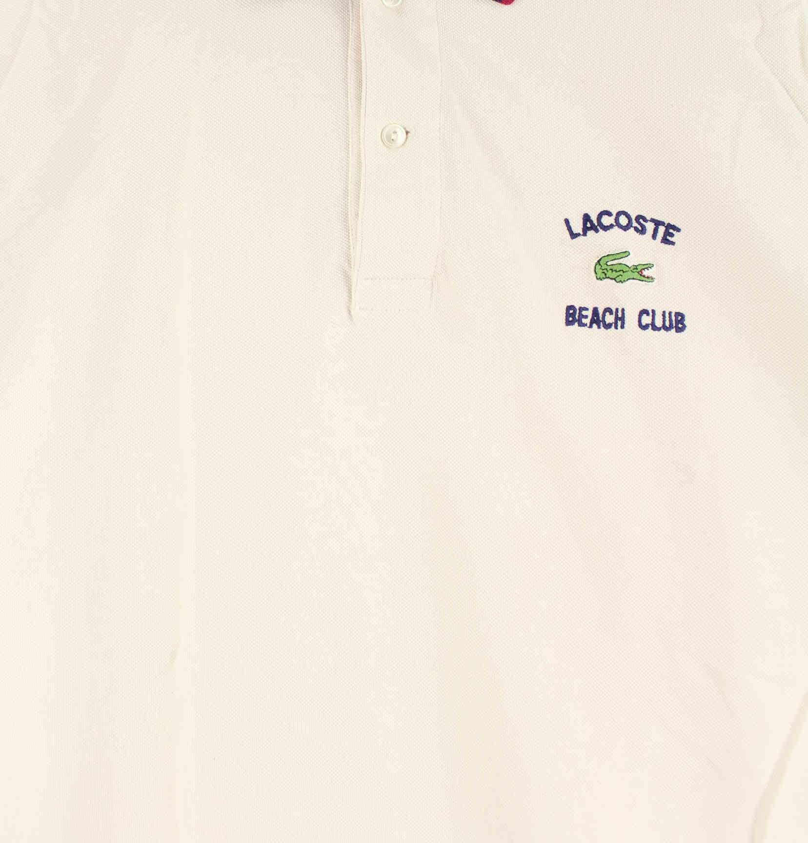 Lacoste 90s Vintage Beach Club Polo Rosa XL (detail image 1)