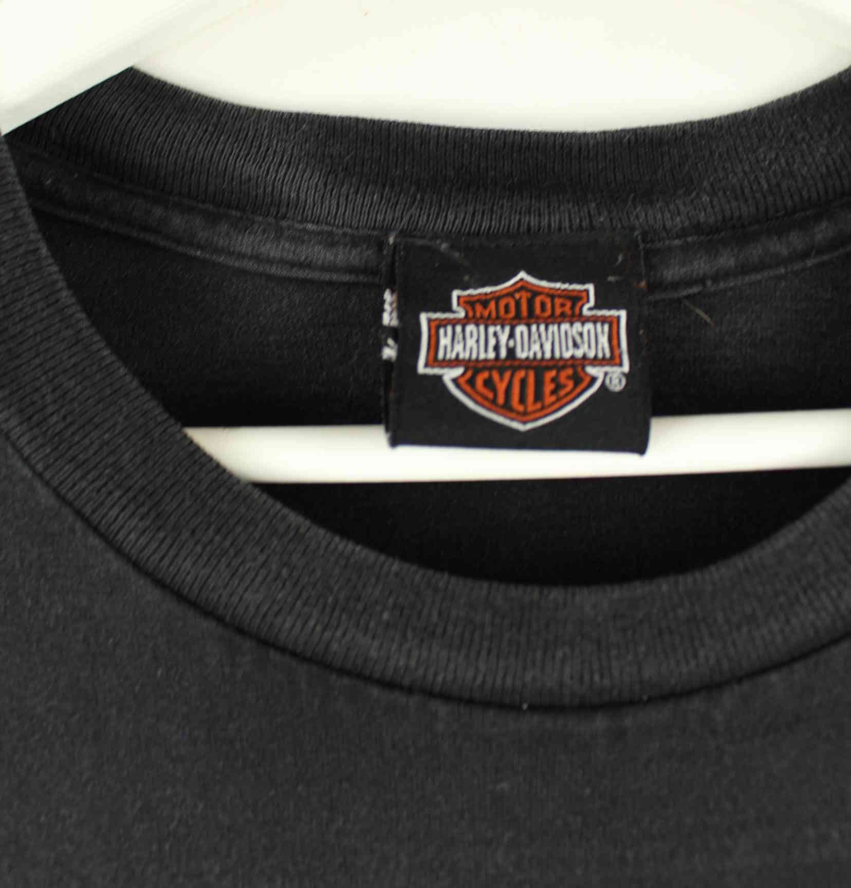 Harley Davidson 90s Vintage Print T-Shirt Schwarz L (detail image 4)
