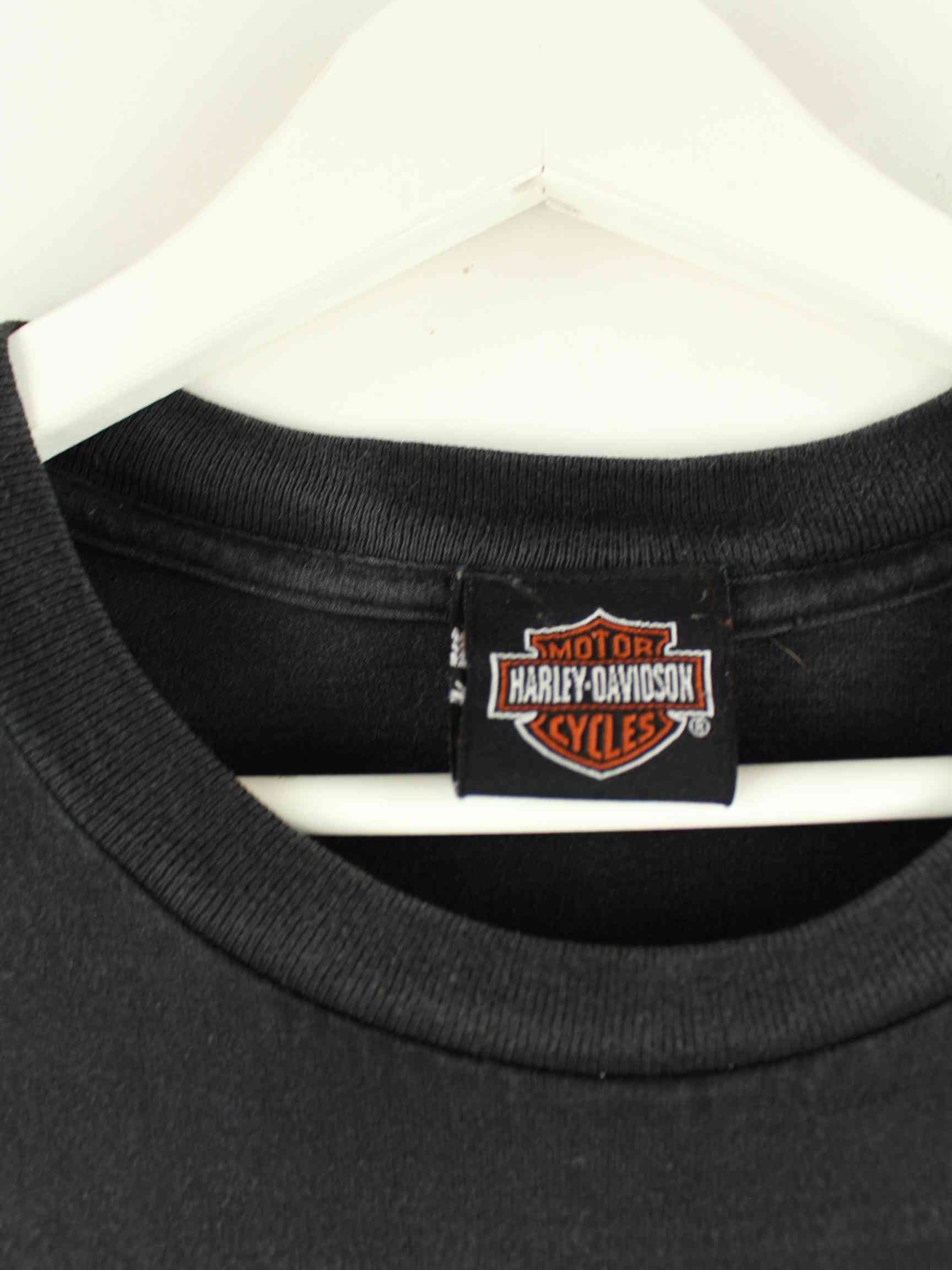 Harley Davidson 90s Vintage Print T-Shirt Schwarz L (detail image 4)