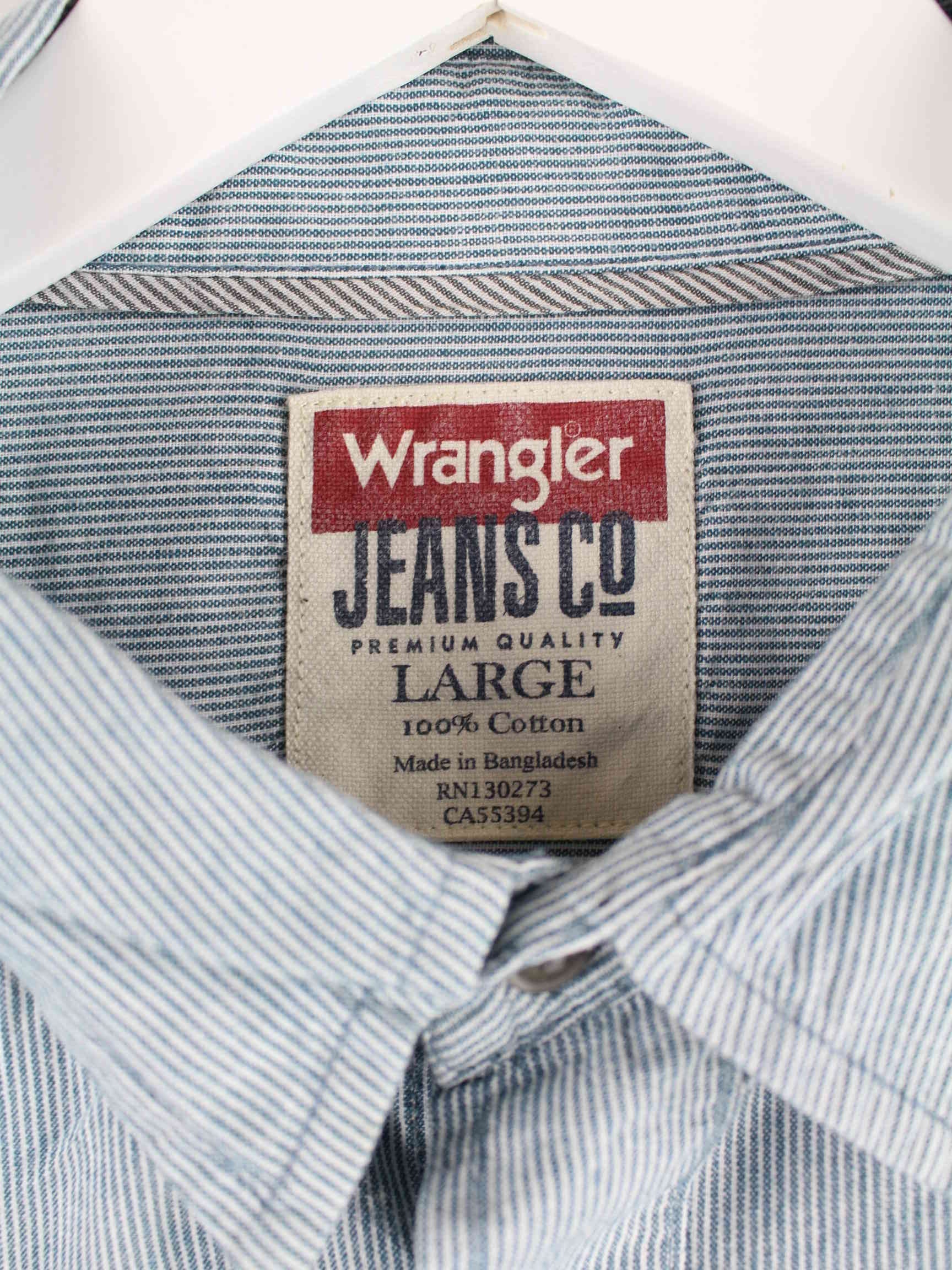 Wrangler Striped Hemd Blau L (detail image 2)