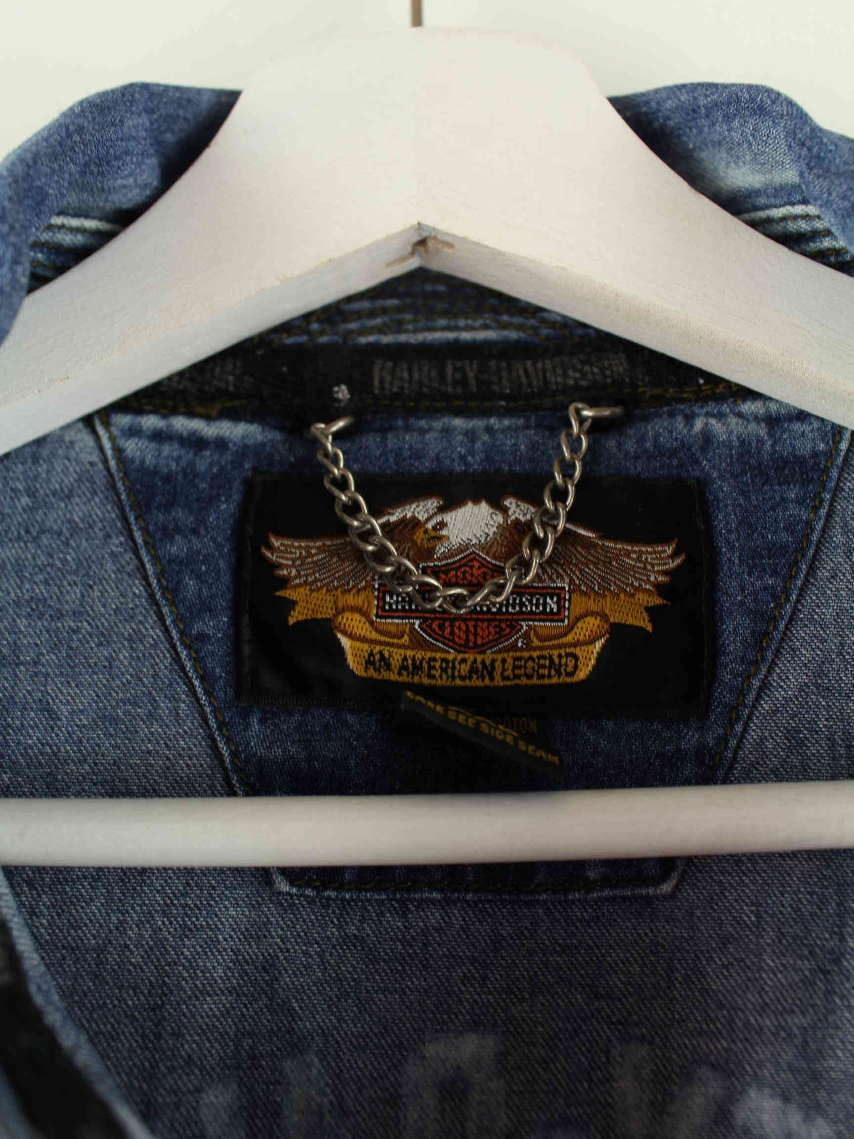 Harley Davidson 90s Vintage Hemd Blau XXL (detail image 3)