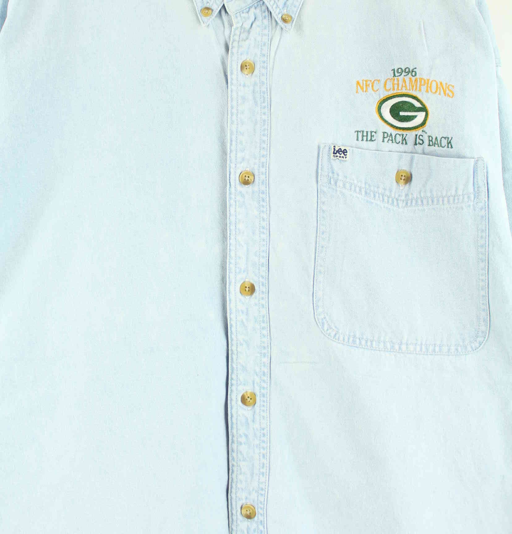 Lee Vintage 1996 Green Bay Packers Hemd Blau XXL (detail image 1)