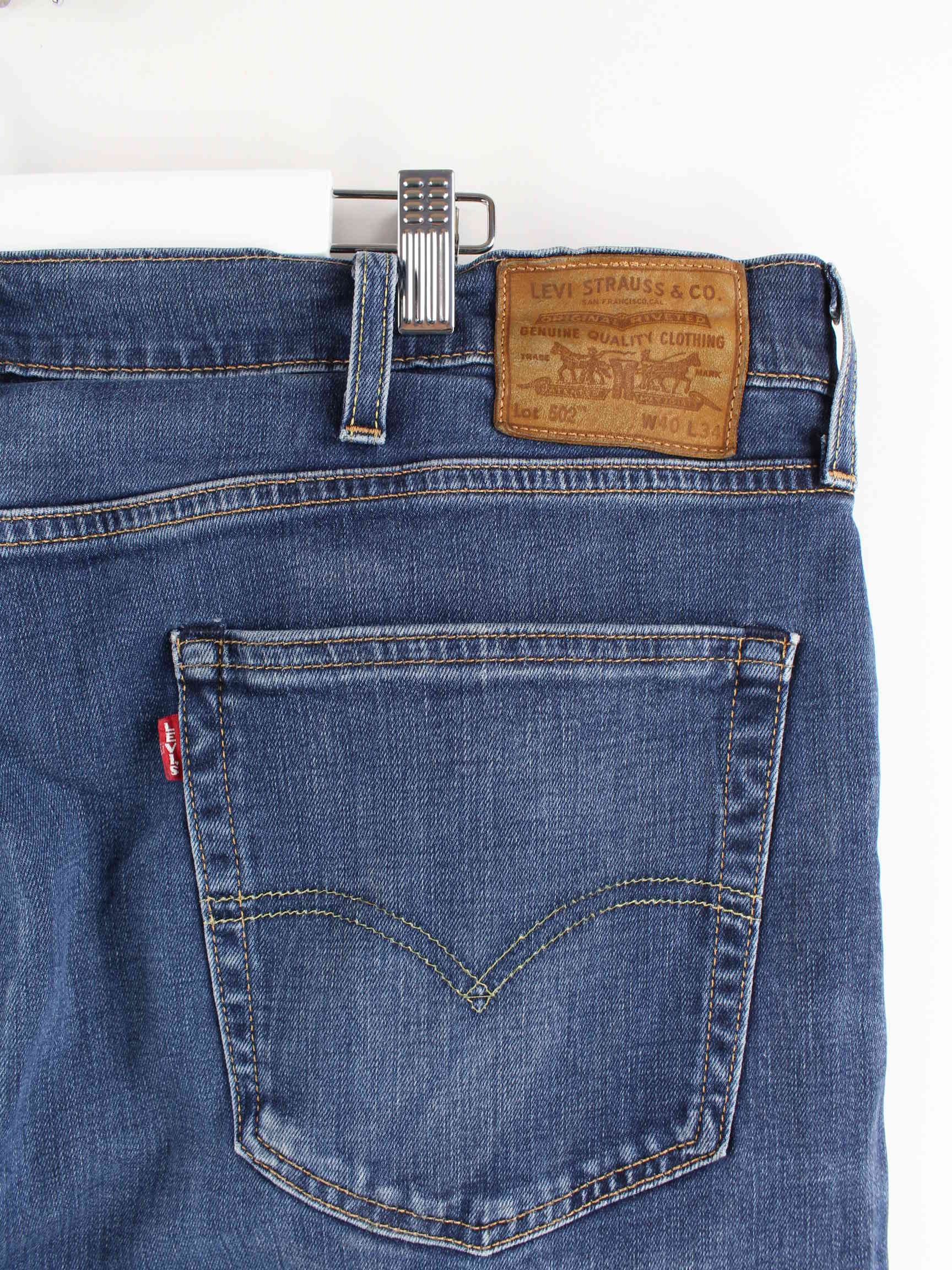 Levi s 502 Big E Jeans Blue W40 L34 Peeces