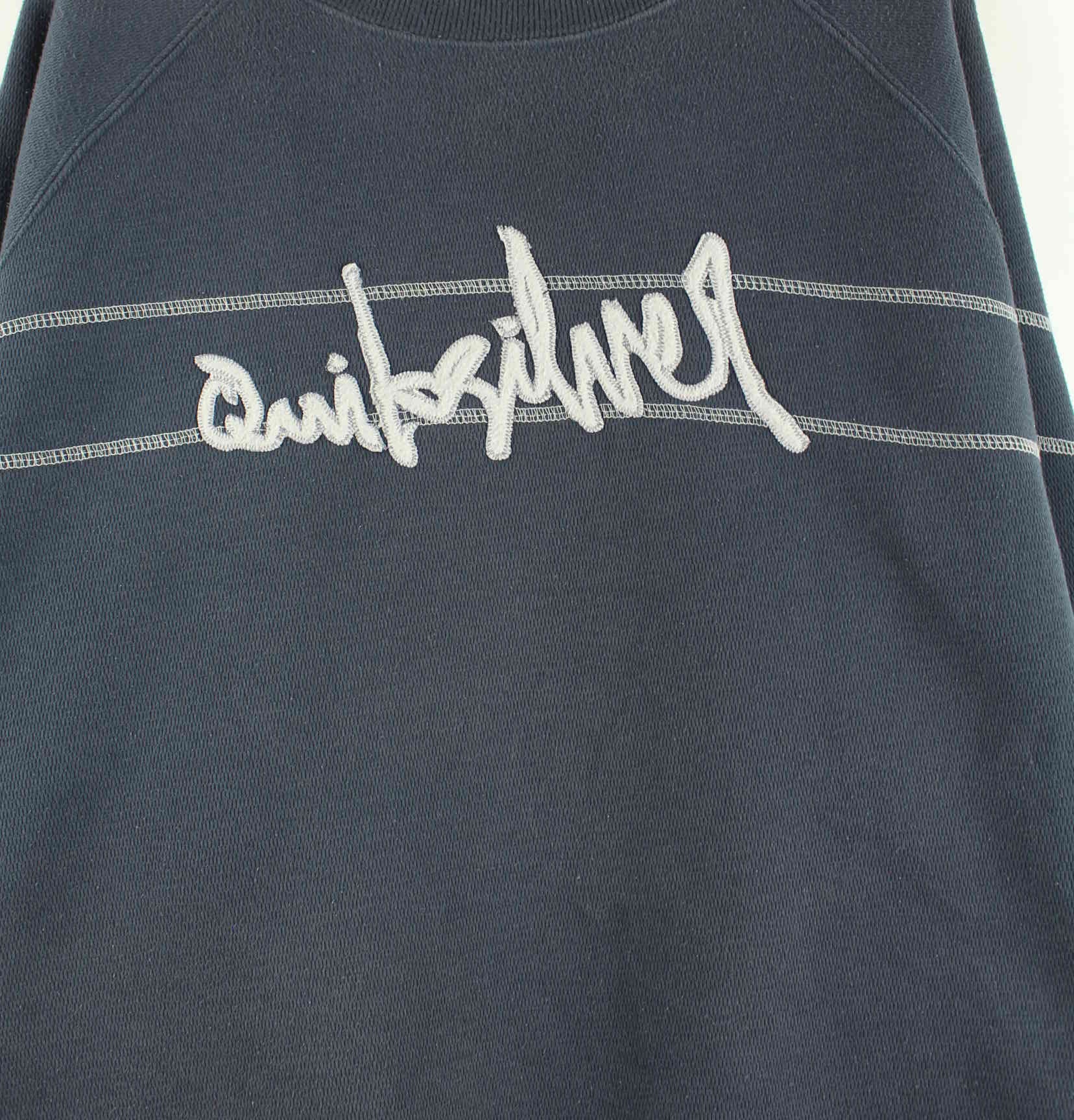 Quiksilver 90s Vintage Big Logo Sweater Blau XXL (detail image 1)