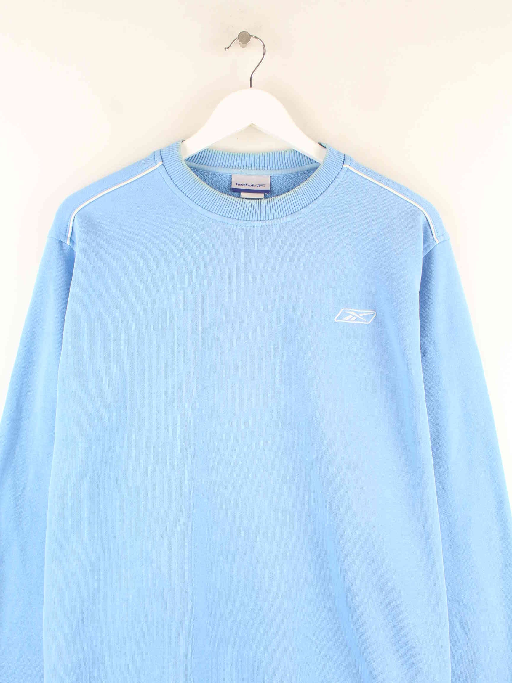 Reebok 00s Embroidered Sweater Blau M (detail image 1)