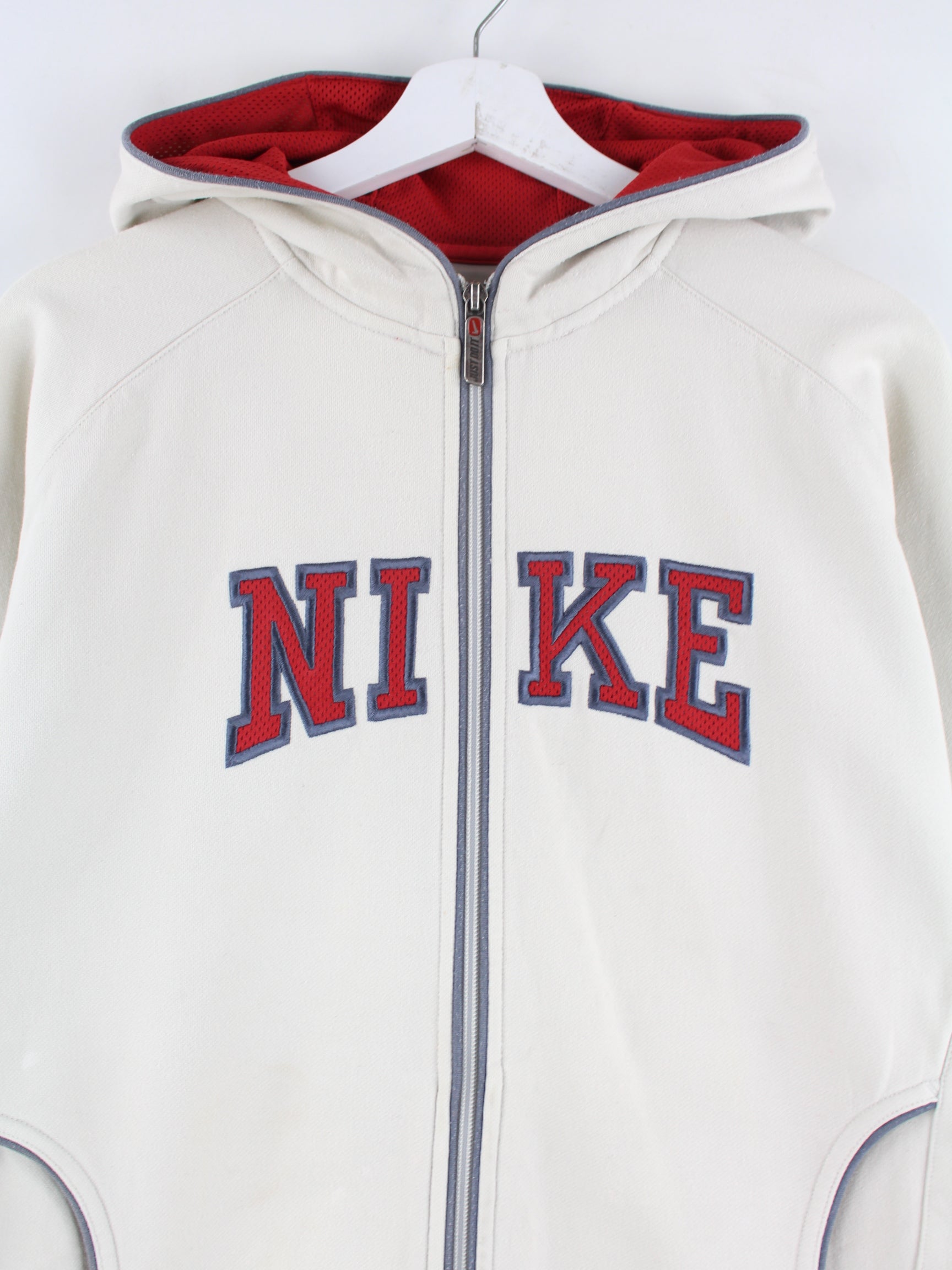 nike spell out sweatshirt beige