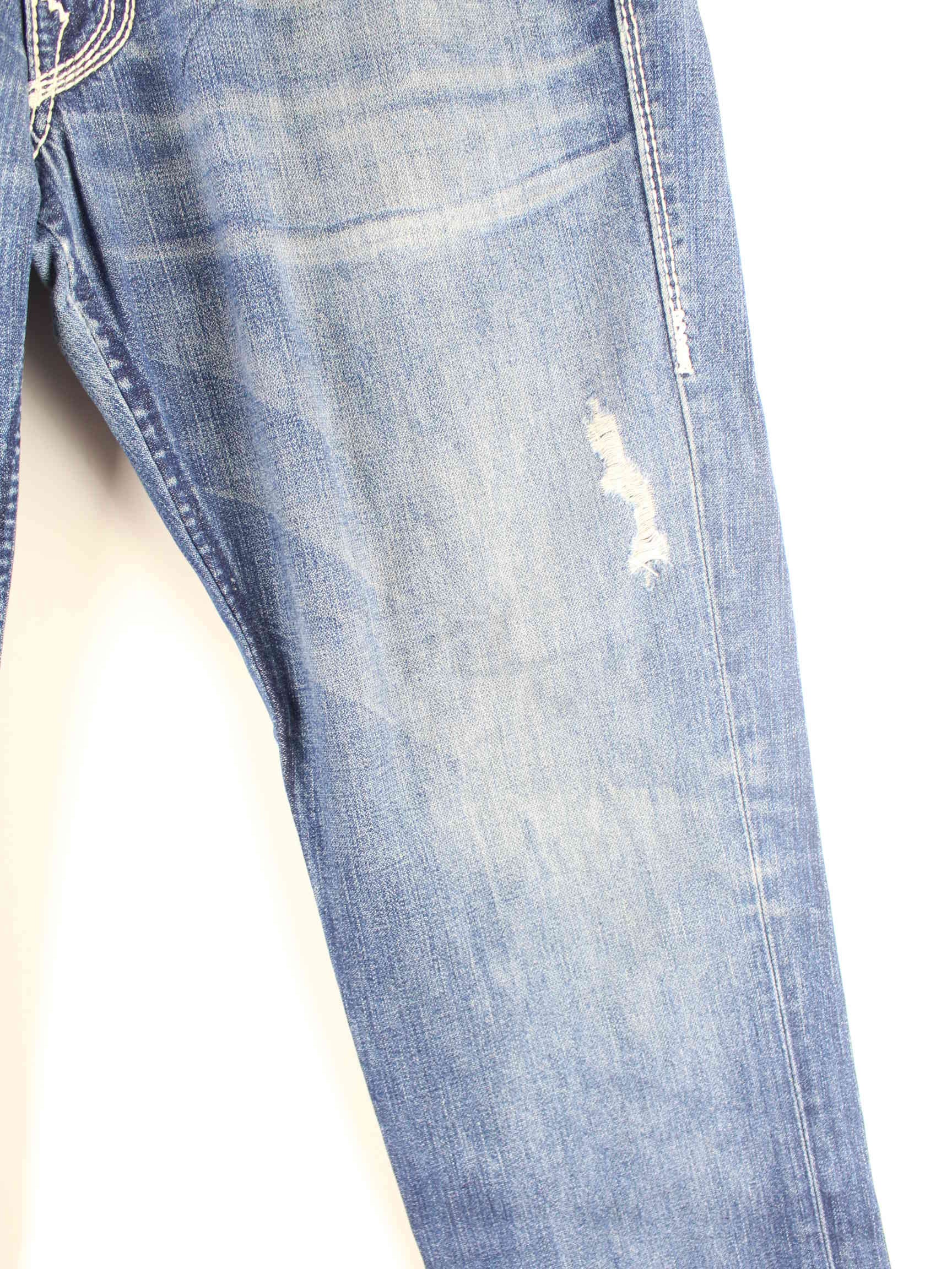 True Religion y2k Ricky Big QT Jeans Blau W40 L30 (detail image 2)