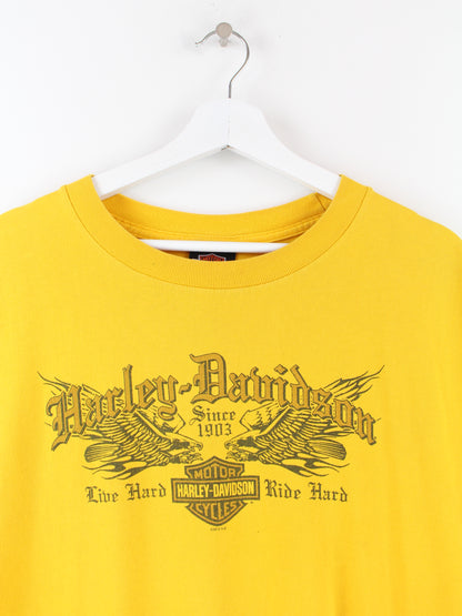 Harley Davidson Ärmelloses T-Shirt Gelb XXL