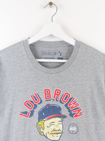 Vintage Baseball T-Shirt Grau L