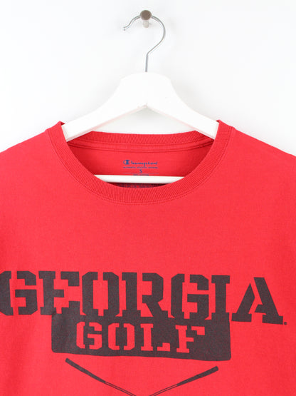 Champion Golf Print T-Shirt Rot S