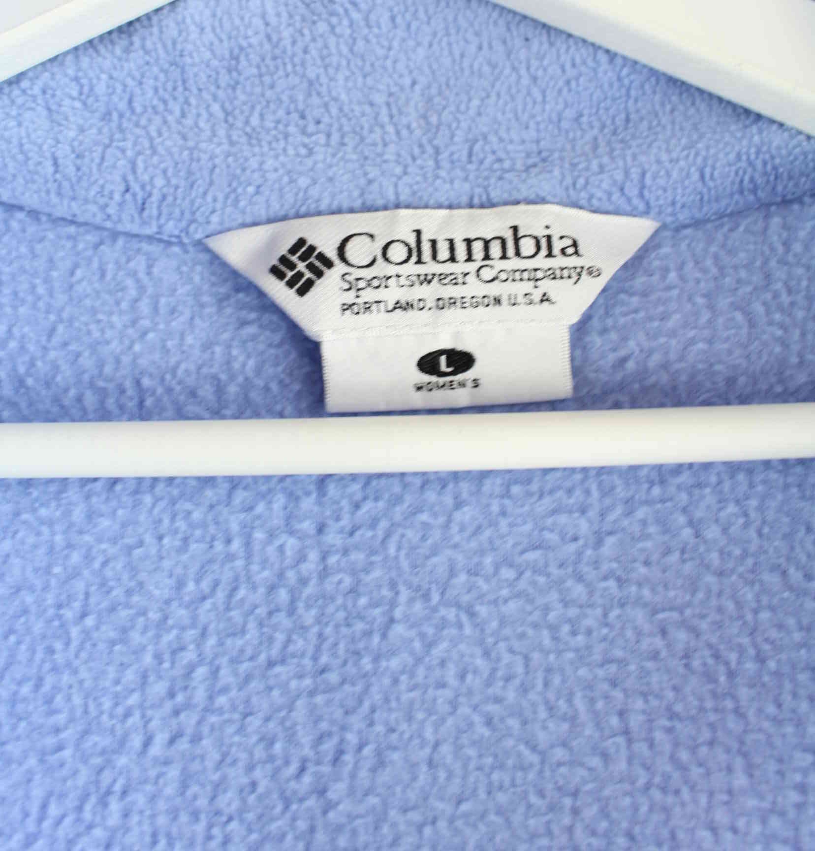 Columbia Damen 90s Vintage Fleece Sweatjacke Blau L (detail image 3)