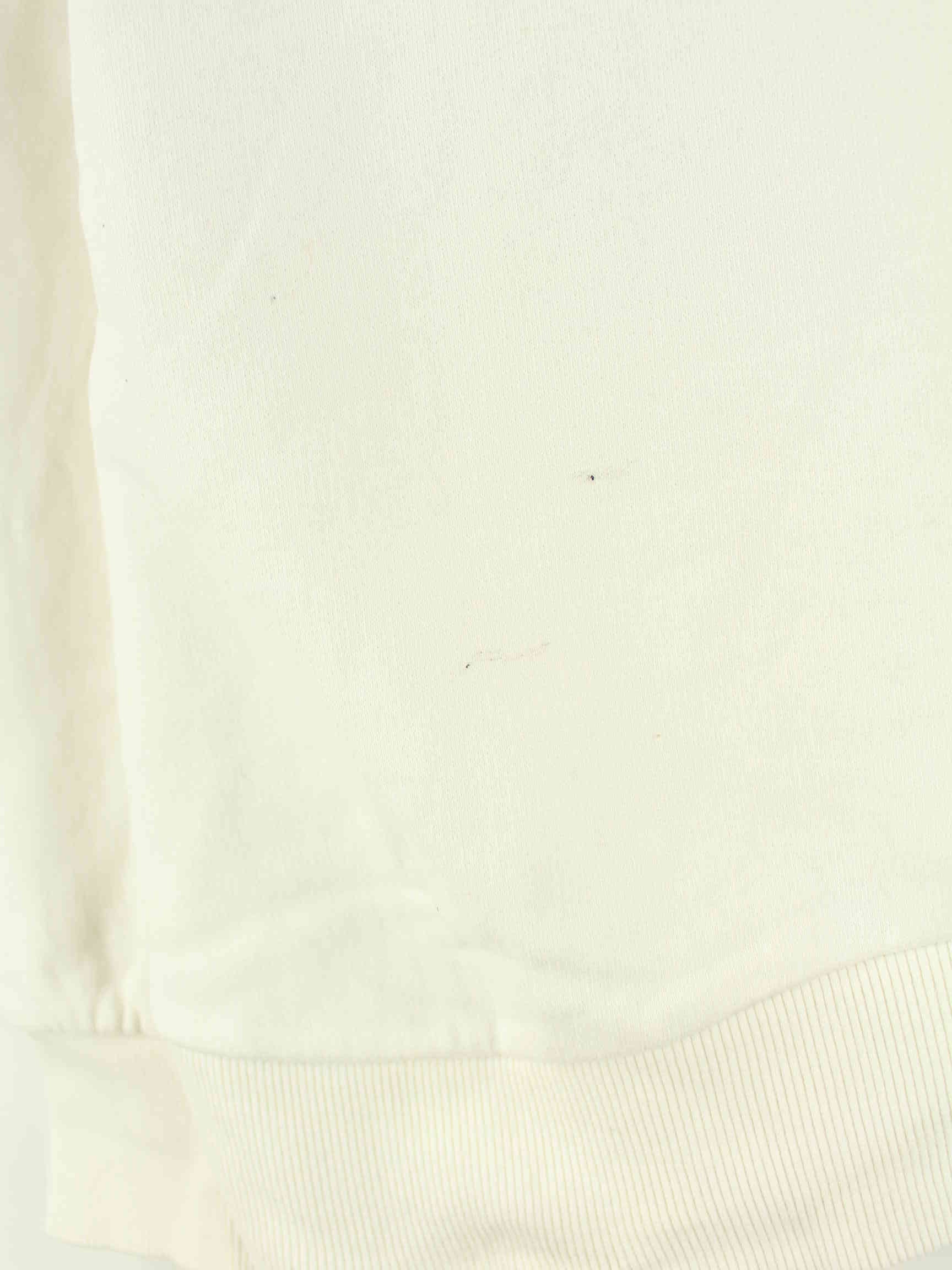Vintage y2k Embroidered Hoodie Weiß XL (detail image 6)