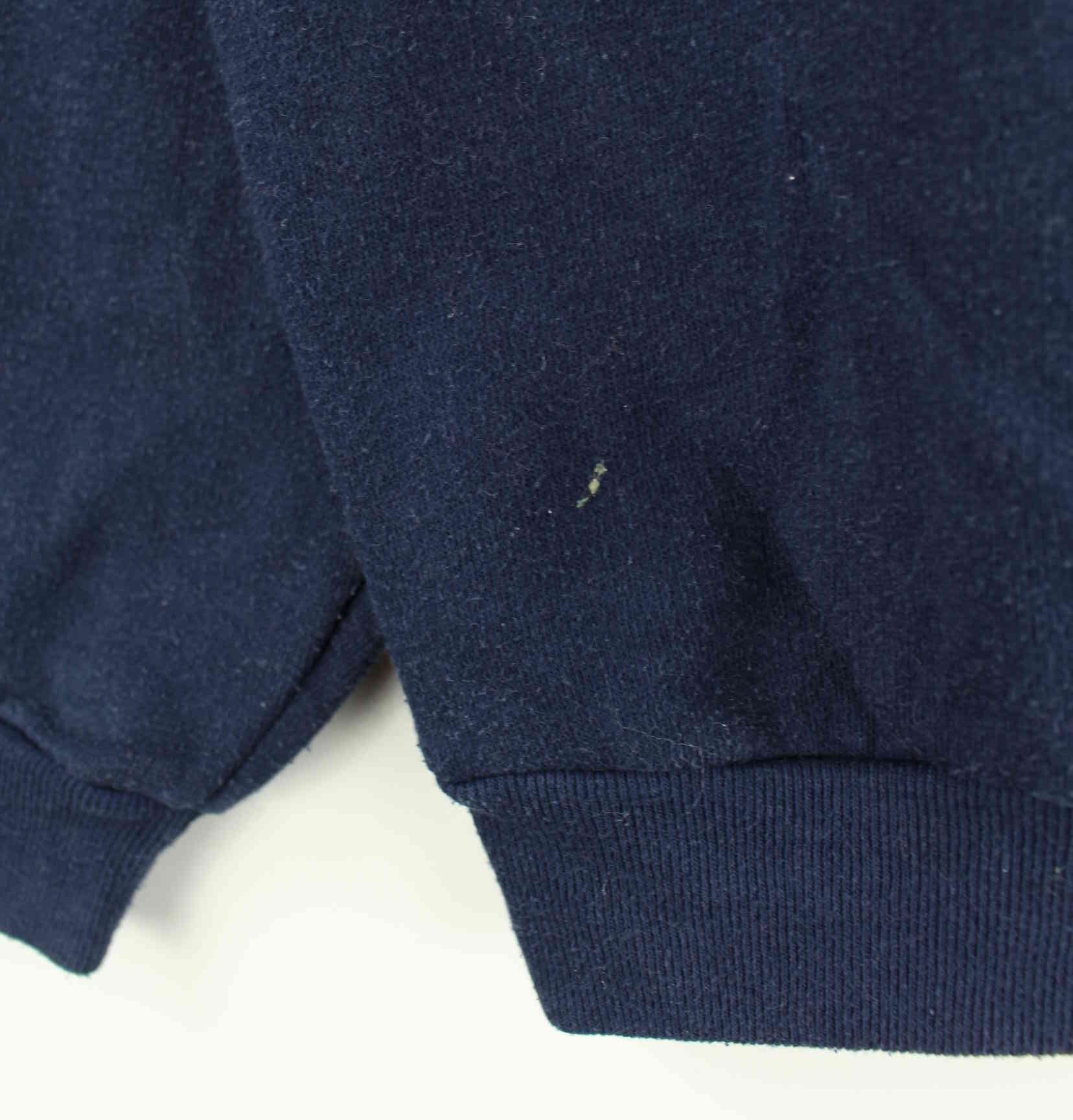 Adidas 80s Vintage Trefoil Print Half Zip Sweater Blau M (detail image 3)