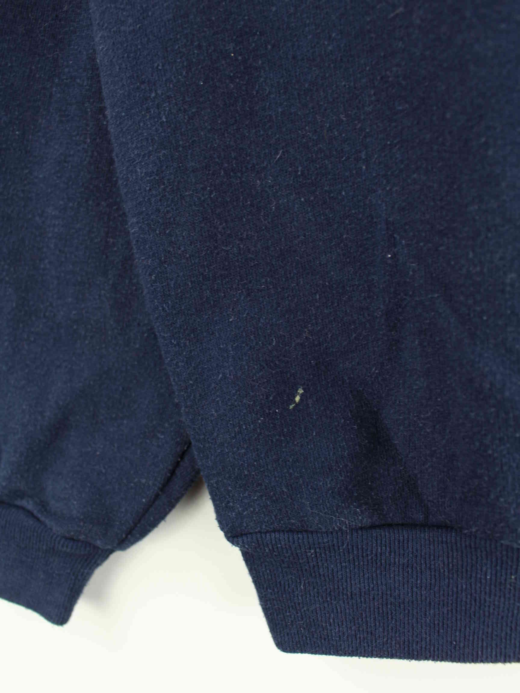 Adidas 80s Vintage Trefoil Print Half Zip Sweater Blau M (detail image 3)