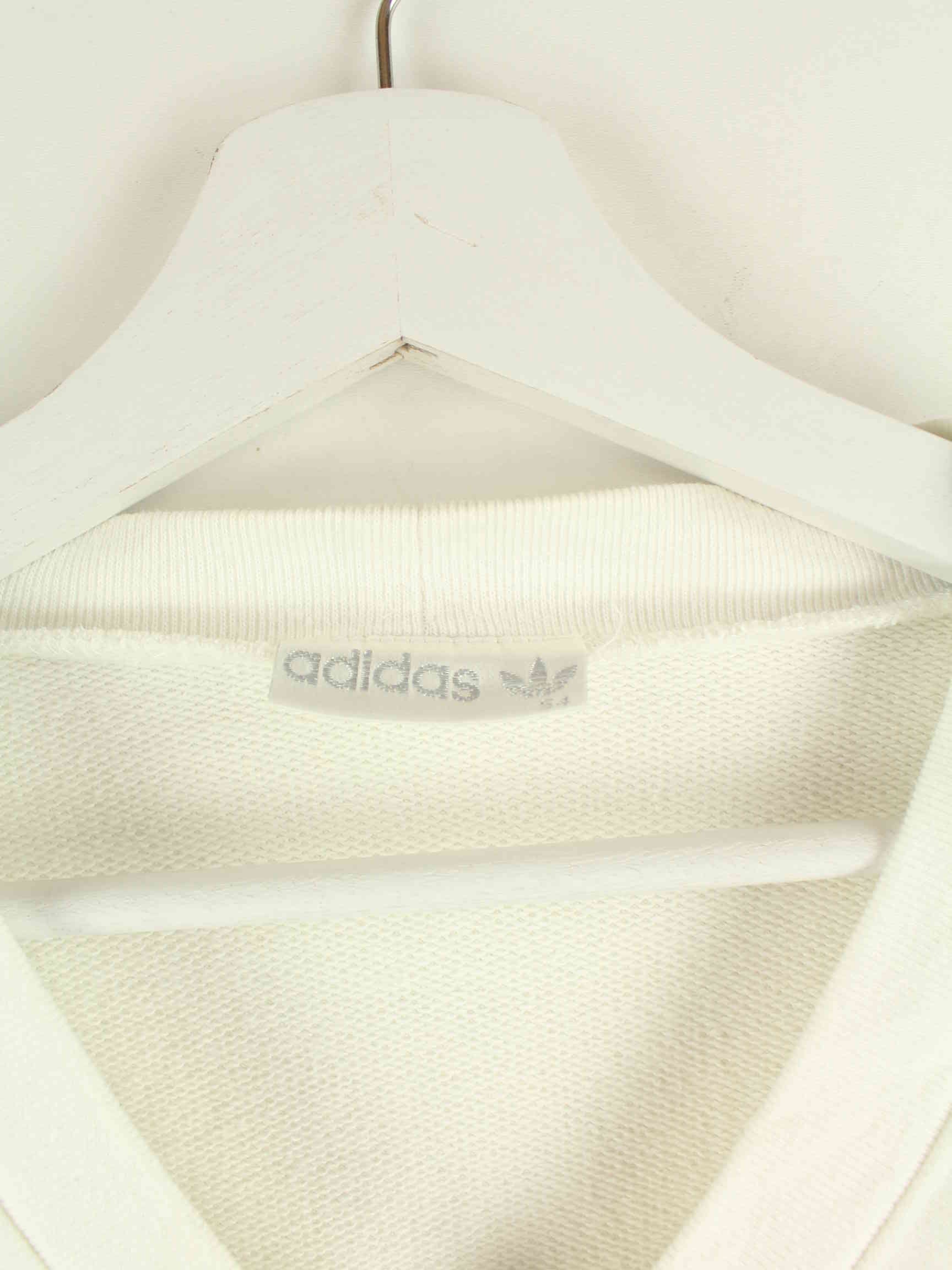 Adidas 80s Vintage Print V-Neck Sweater Weiß L (detail image 2)