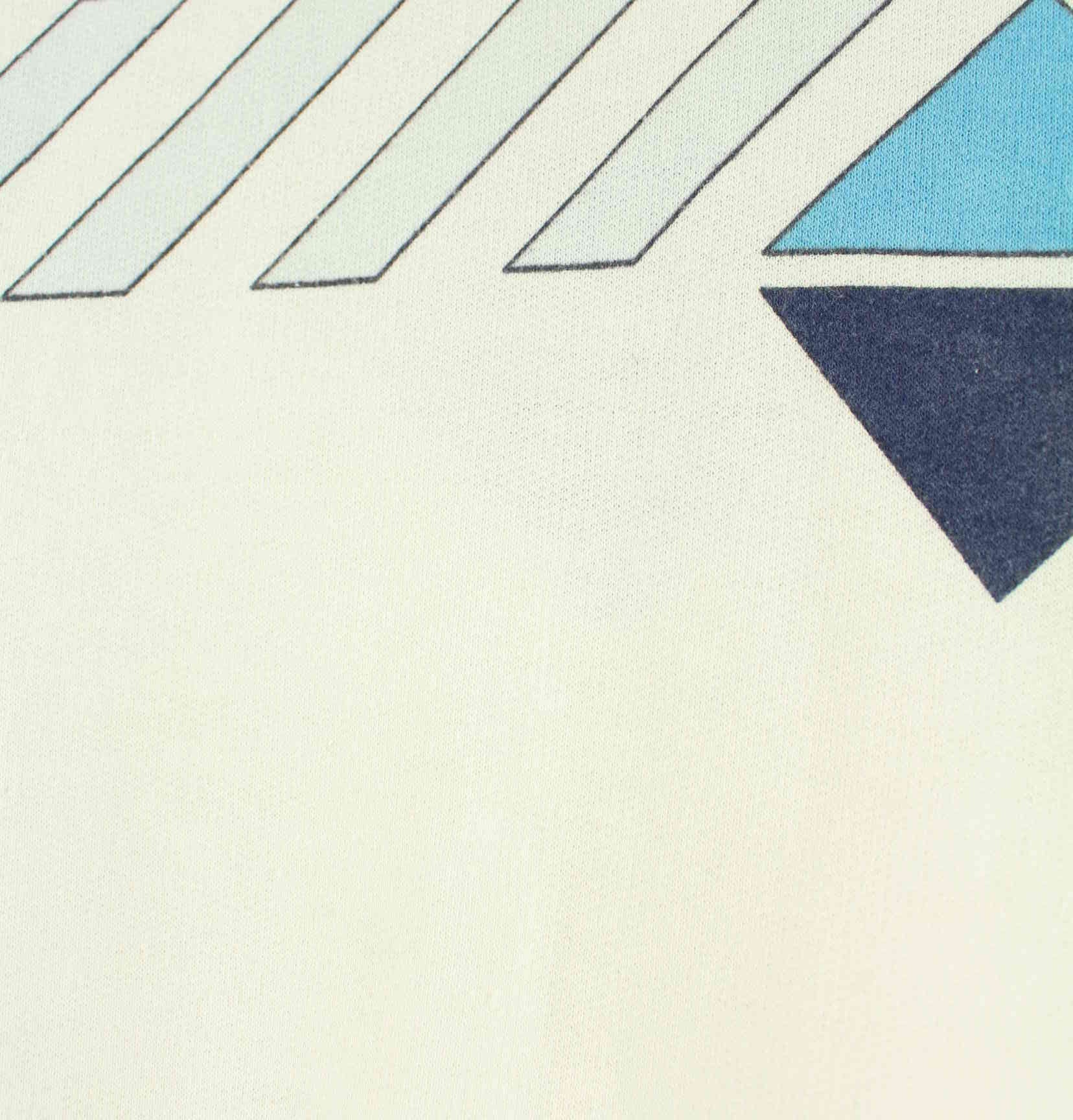 Adidas 80s Vintage Print V-Neck Sweater Weiß L (detail image 3)