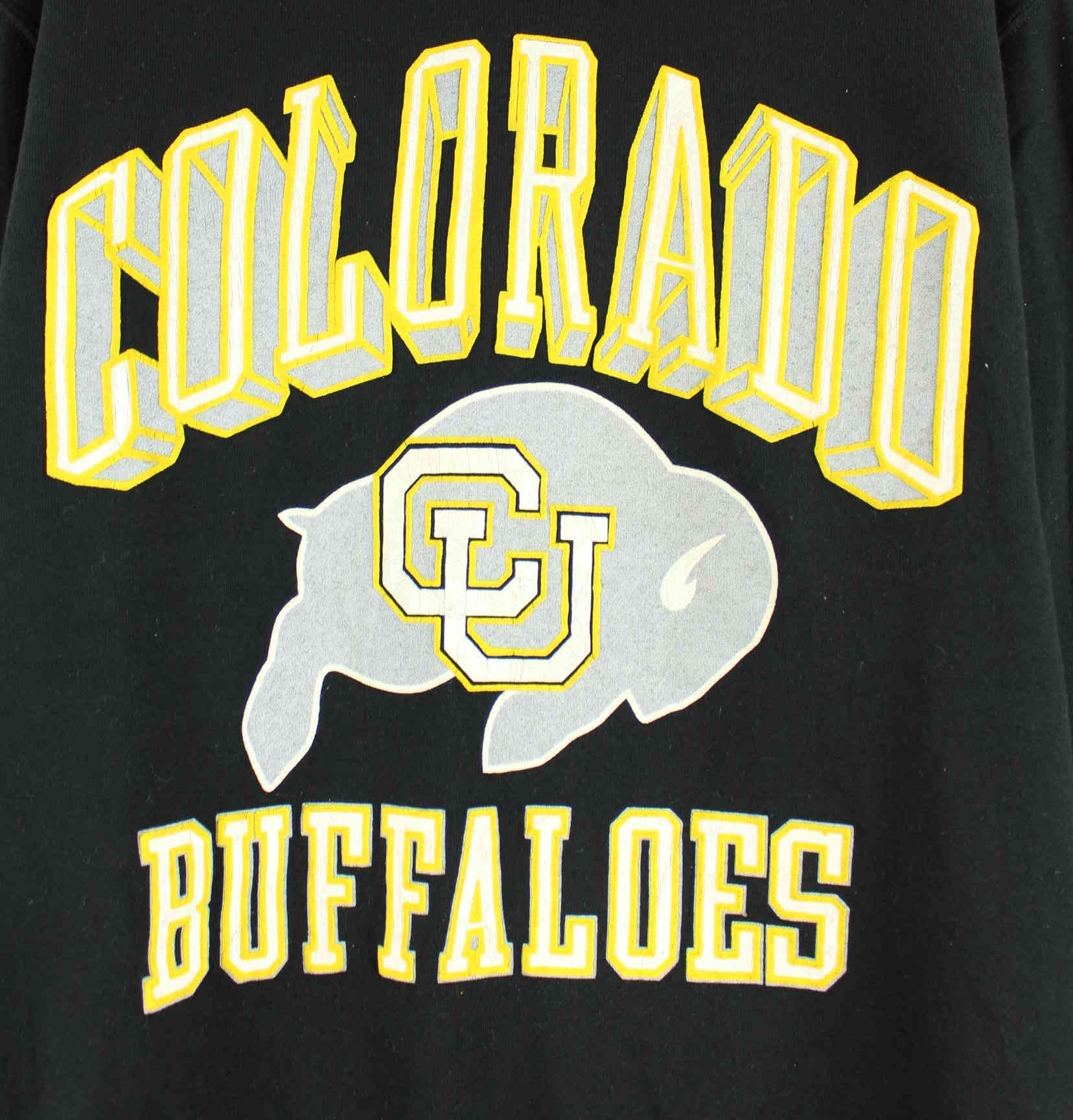 Jerzees 80s Vintage Colorado Buffalos Print Sweater Schwarz L (detail image 1)