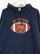 Gildan y2k Panthers Dad Embroidered Leather Hoodie Blau XXL (detail image 1)
