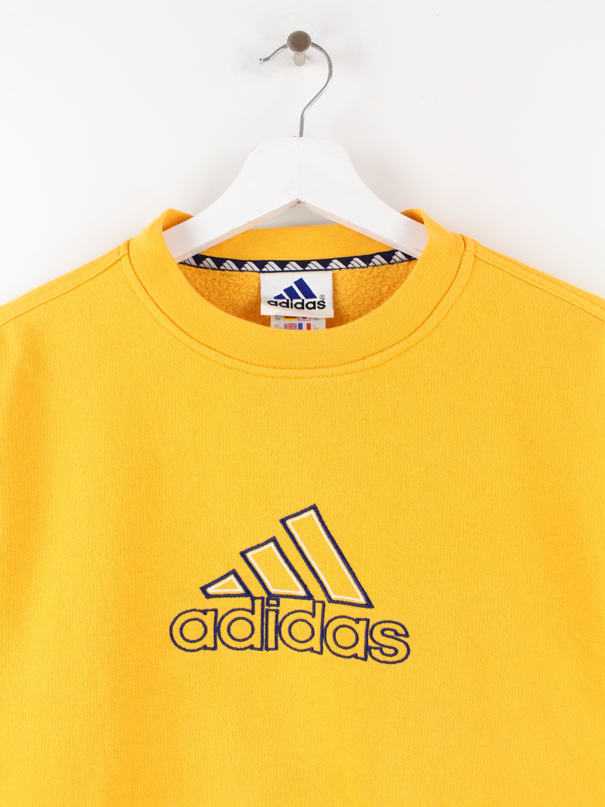 Adidas equipment hot sale mustard sweatshirt