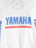 Vintage 90s Yamaha Print Sweater Weiß M (detail image 1)