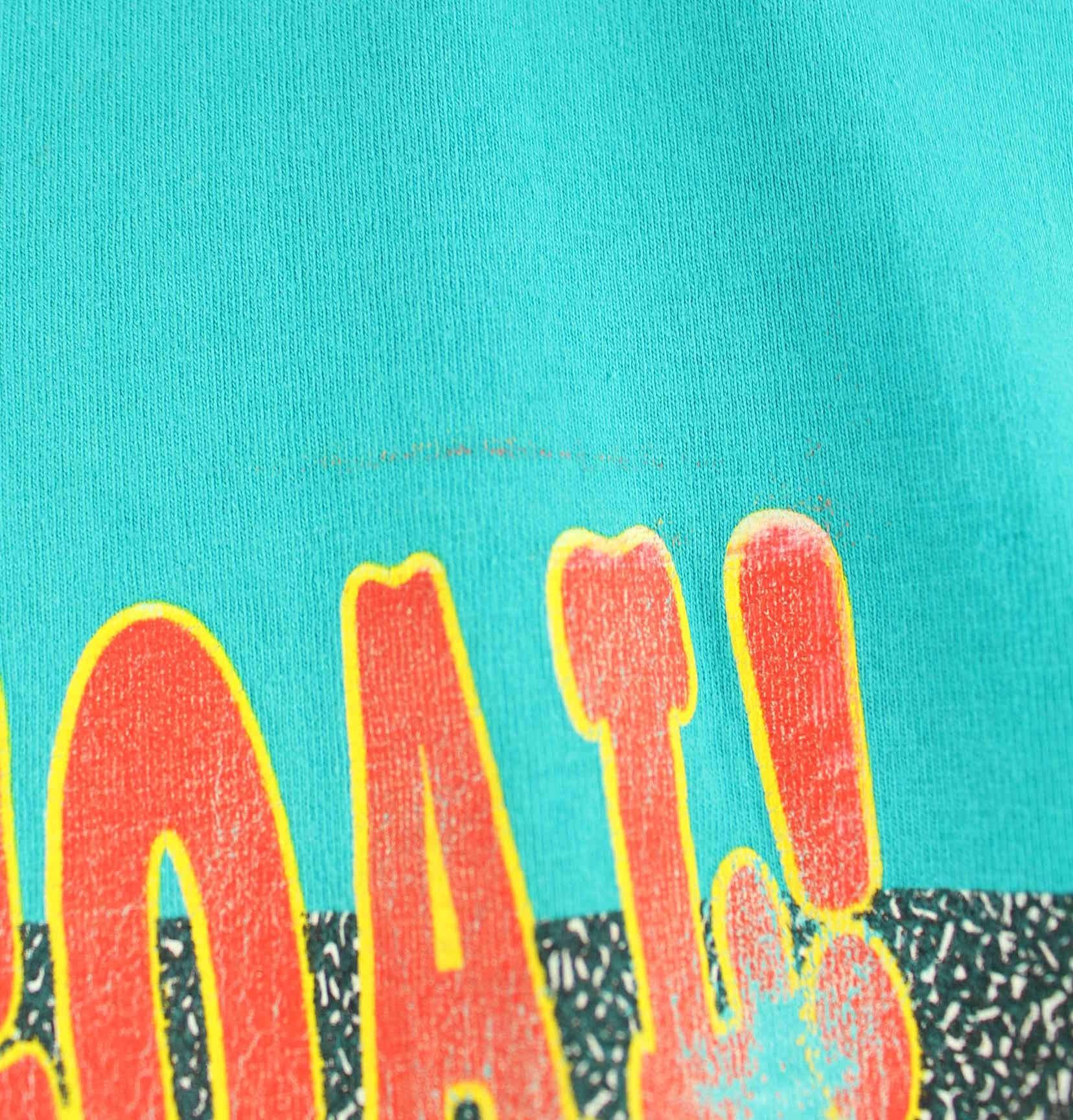 Gildan 1993 Vintage Bugs Bunny Print Single Stitch T-Shirt Türkis XXS (detail image 5)